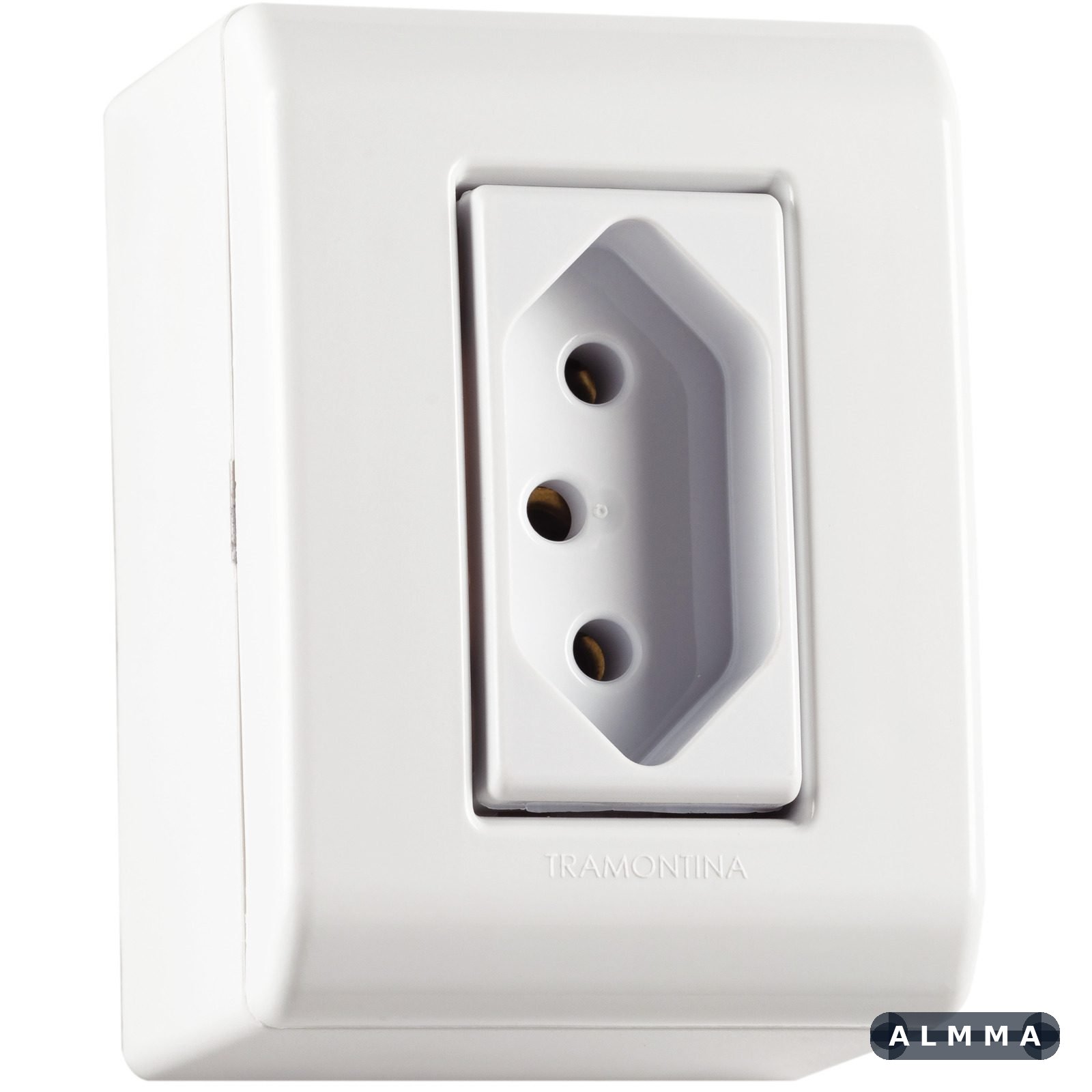 Caixa com 1 Tomada 2P+T 20A/250V Lizflex 10 UNIDADES EMB.MINIMA