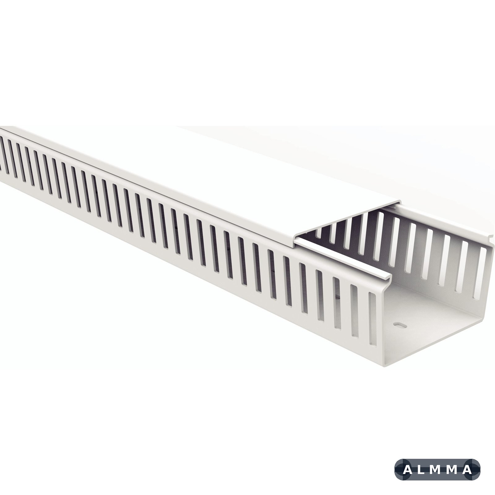 Canaleta para Painel Tramontina Semiaberta Branca 80x50x2000 mm 4 UNIDADES EMB.MINIMA