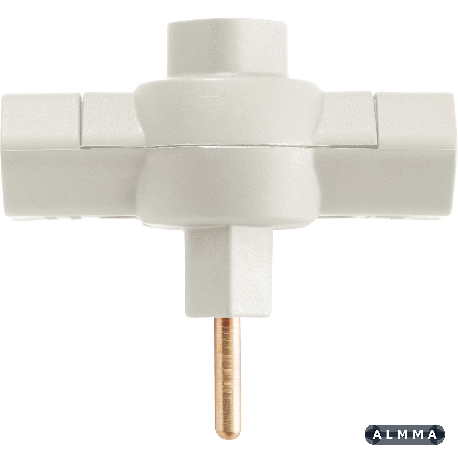 Plugue T 2P 10 A 250 V Tramontina Cinza 100 UNIDADES EMB.MINIMA