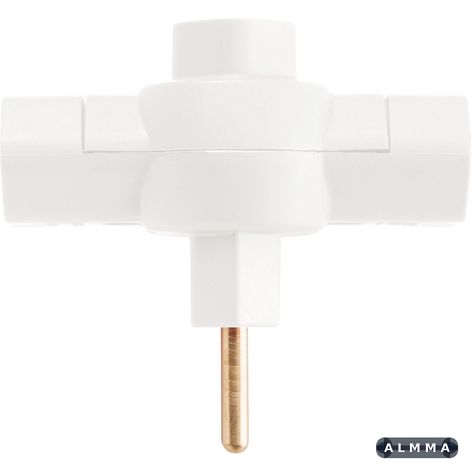 Plugue T 2P 10 A 250 V Tramontina Branco 100 UNIDADES EMB.MINIMA