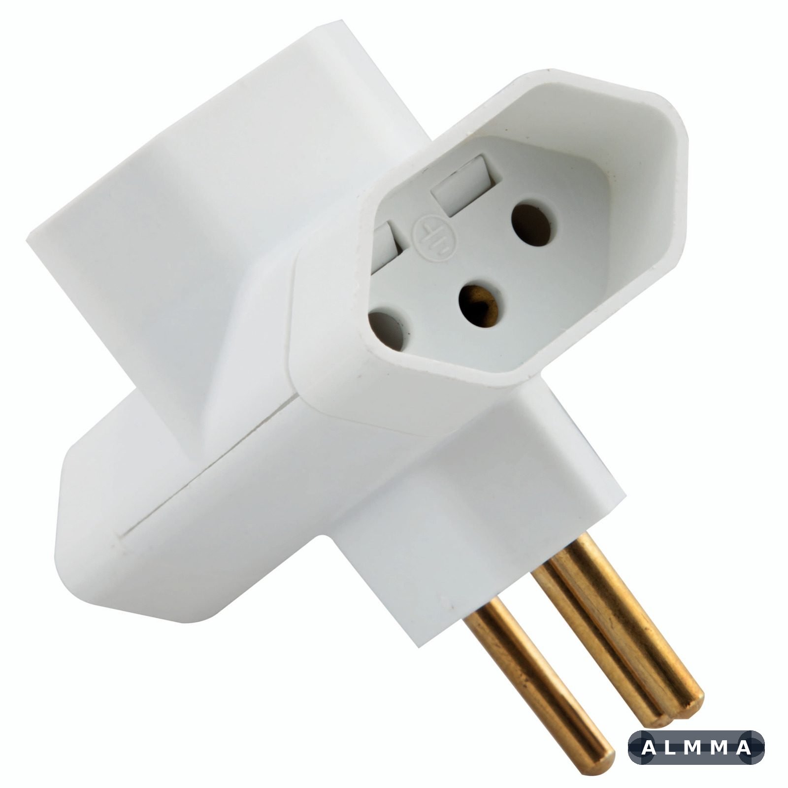 Plugue T 2P+T 10 A 250 V Tramontina Branco 100 UNIDADES EMB.MINIMA