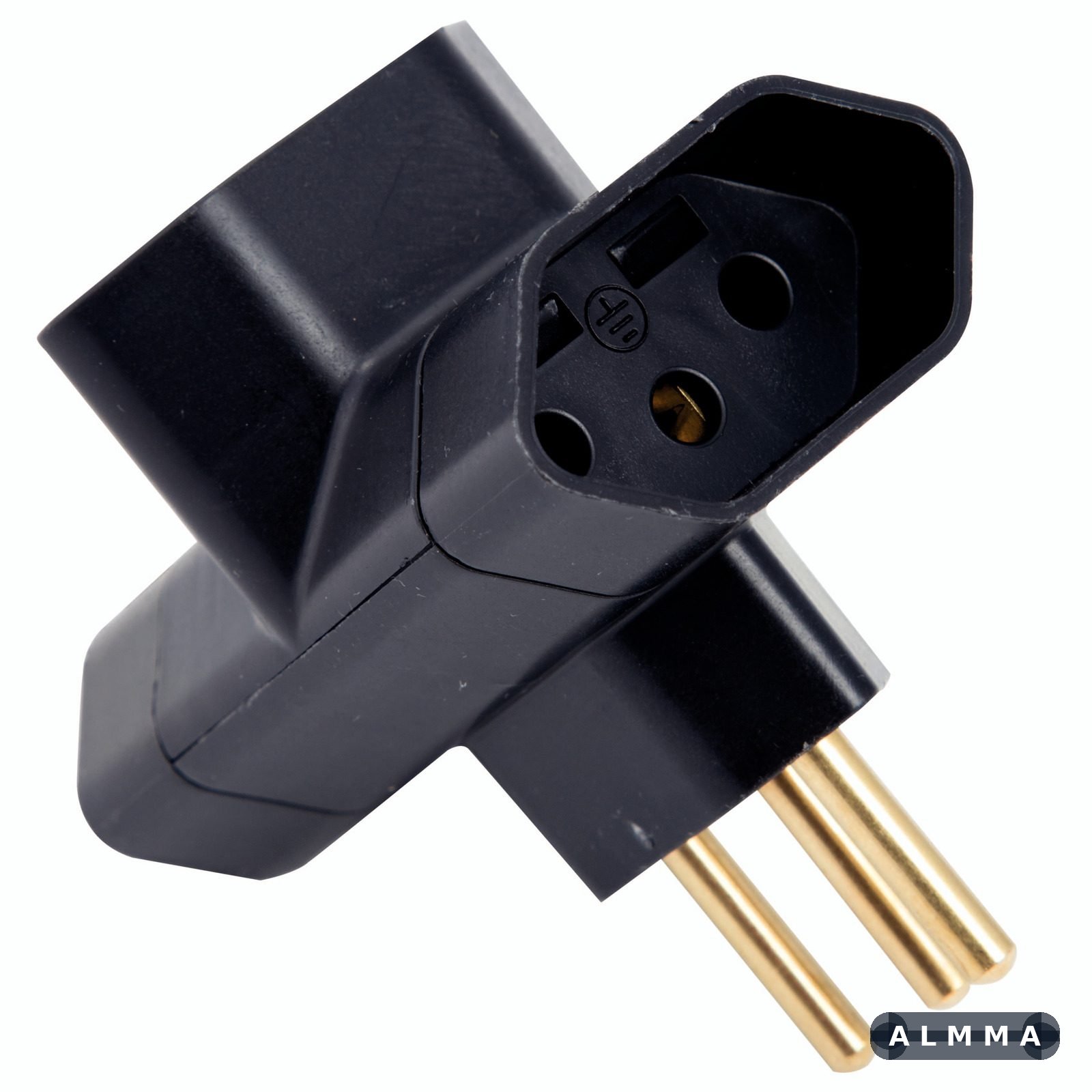 Plugue T 2P+T 10 A 250 V Tramontina Preto 100 UNIDADES EMB.MINIMA