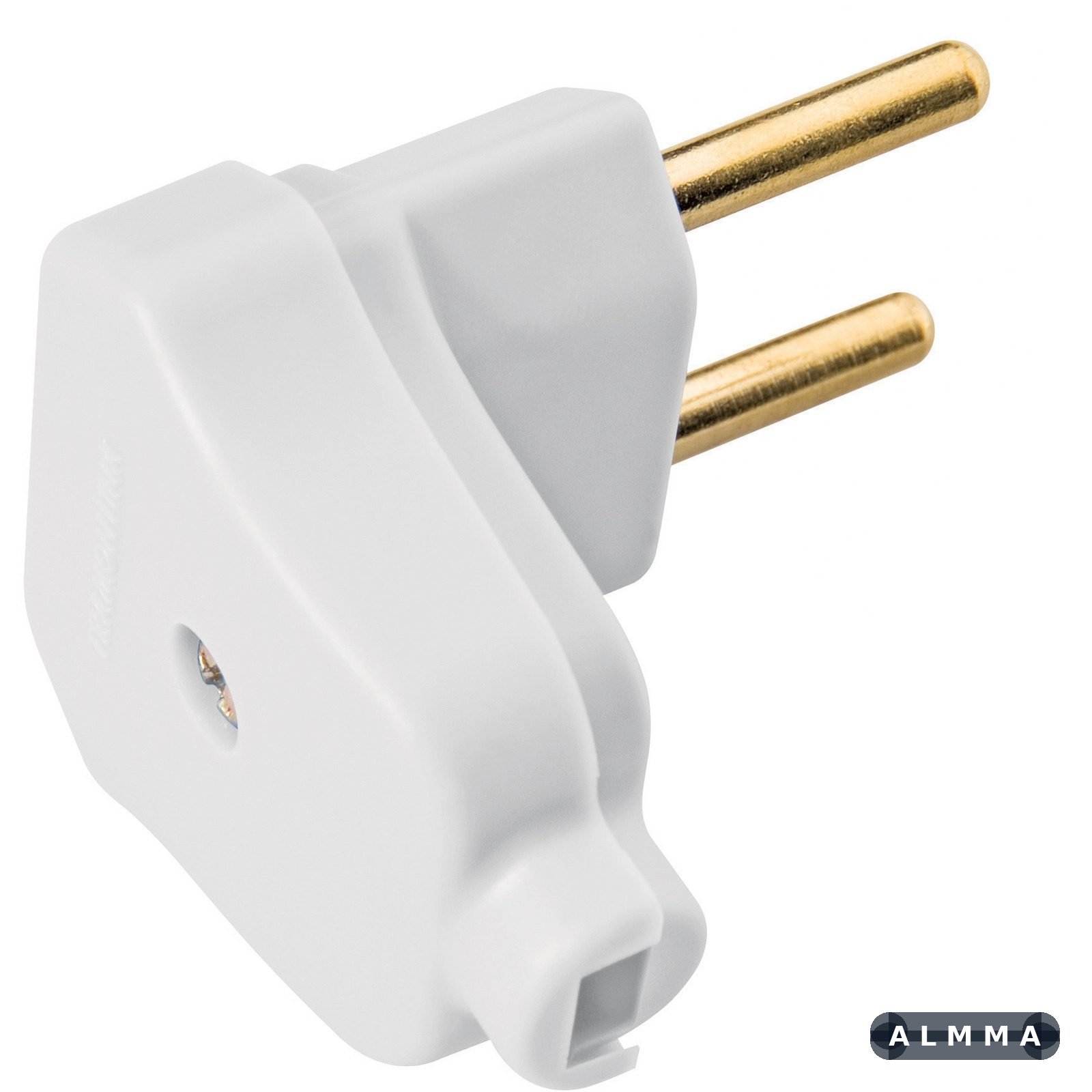 Plugue Angular 2P 10 A 250 V Tramontina Branco 100 UNIDADES EMB.MINIMA