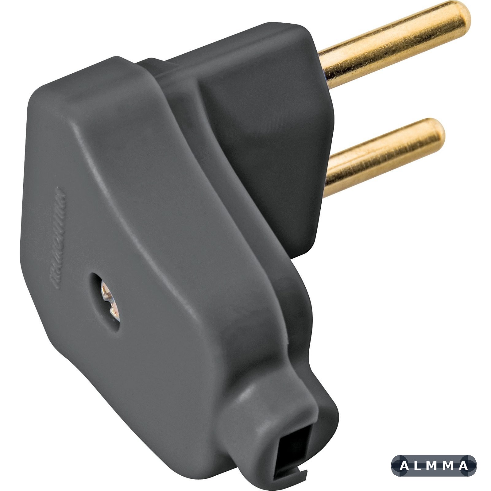 Plugue Angular Tramontina 2P 10 A 250 V Tramontina Preto 100 UN. EMB.MINIMA