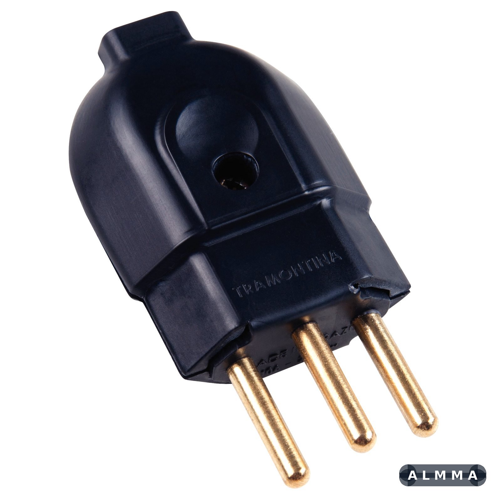Plugue Macho 2P+T 20 A 250 V Tramontina Preto 50 UNIDADES EMB.MINIMA