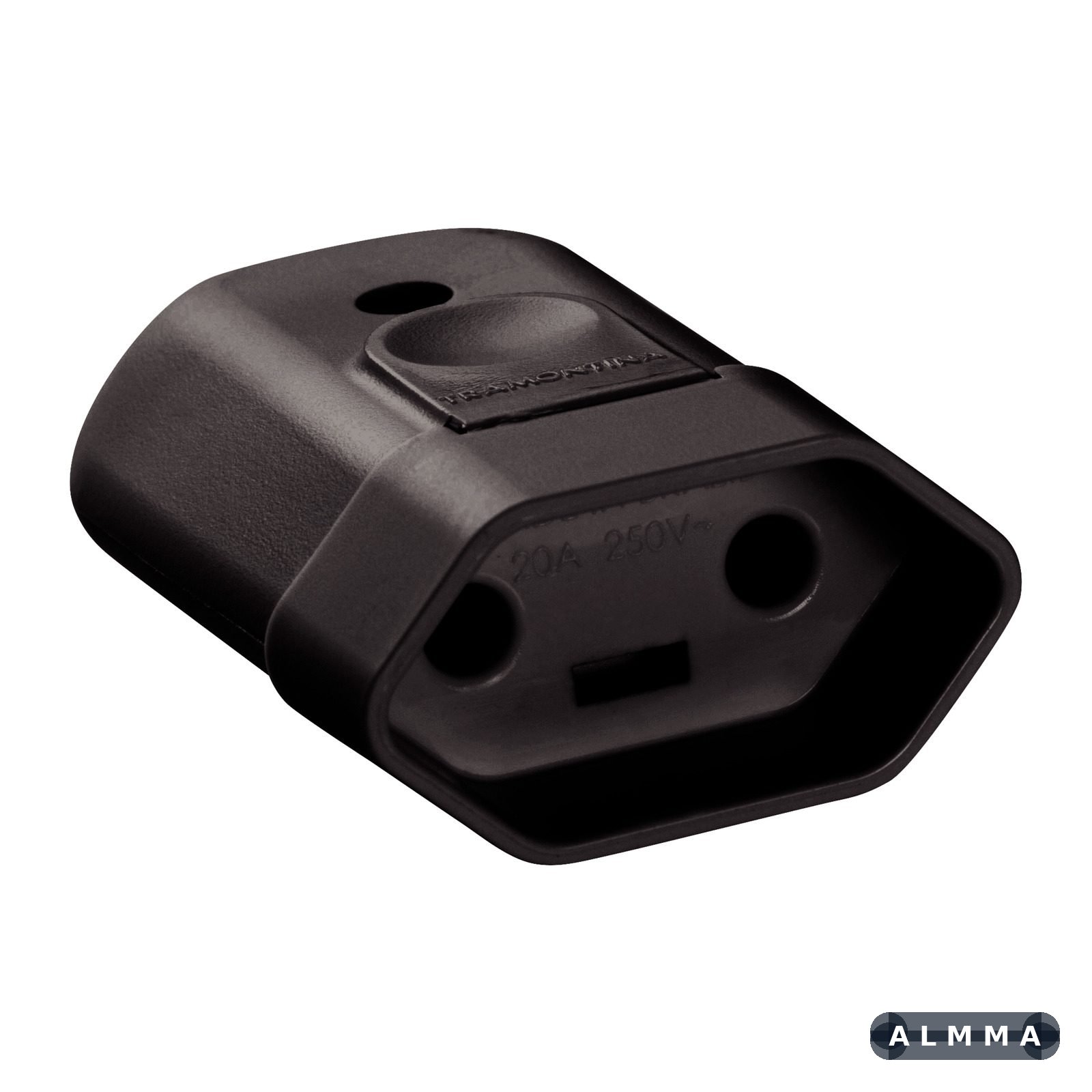 Plugue Fêmea 2P 250 V 20 A Tramontina Preto 50 UNIDADES EMB.MINIMA