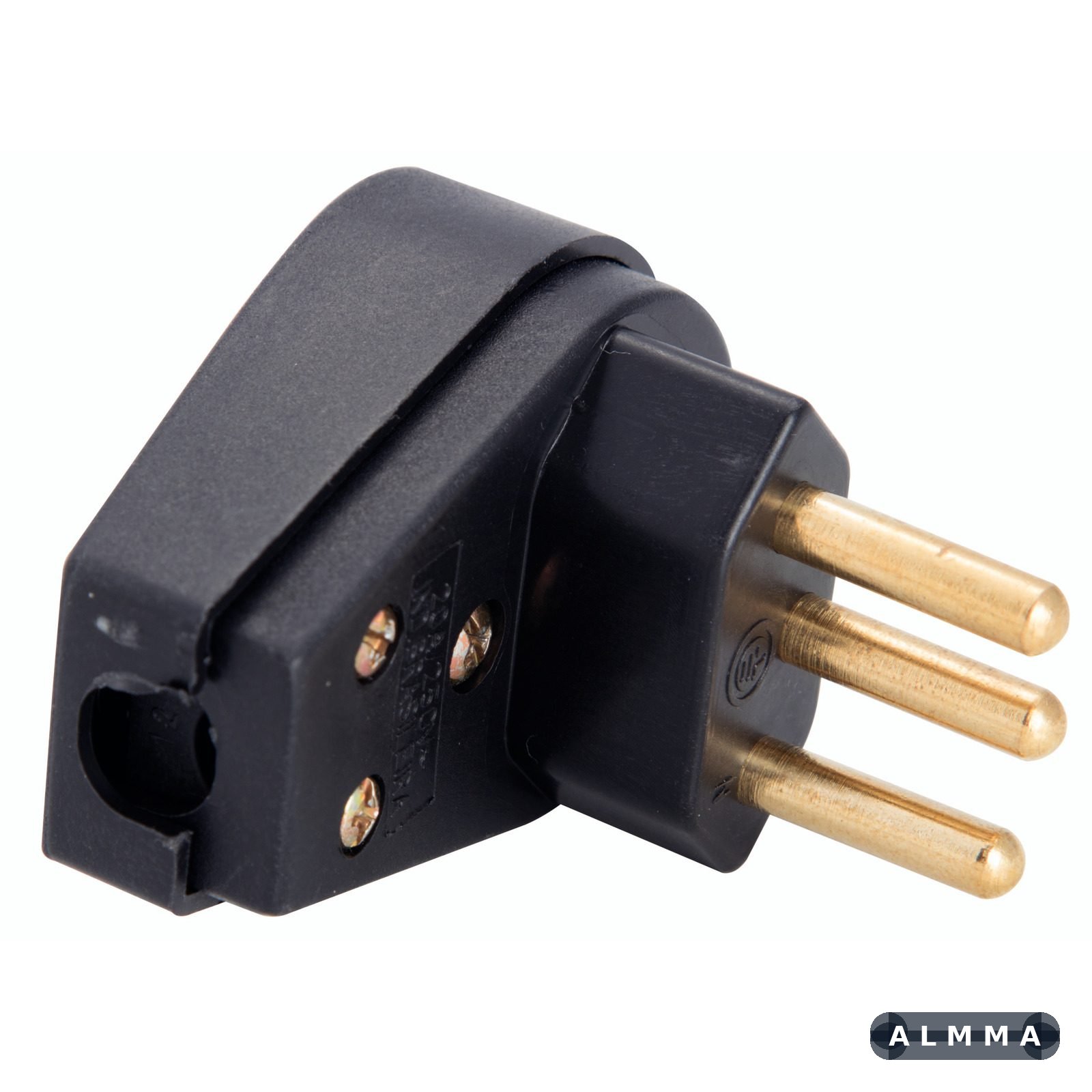 Plugue Angular 2P+T 20 A 250 V Preto Tramontina 30 UNIDADES EMB.MINIMA