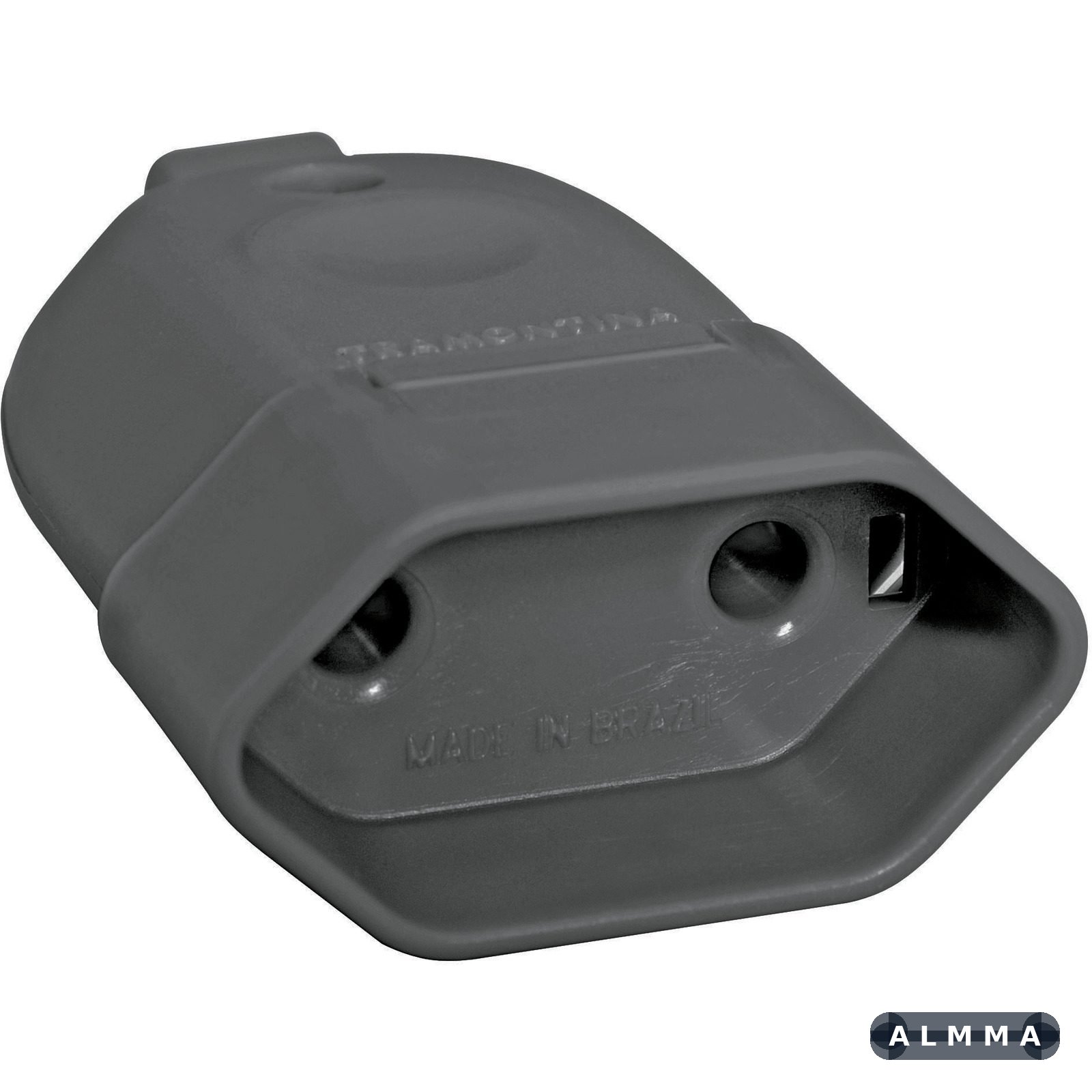 Plugue Fêmea 2P 250 V 10 A Tramontina Preto 100 UNIDADES EMB.MINIMA
