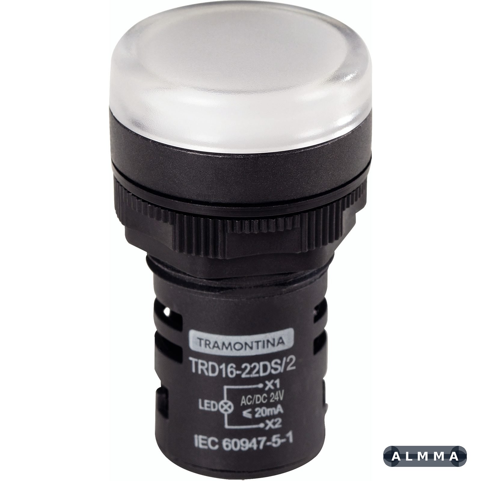 Sinalizador Tramontina TRD16-22DS/2 24 V Branco 10 UNIDADES EMB.MINIMA