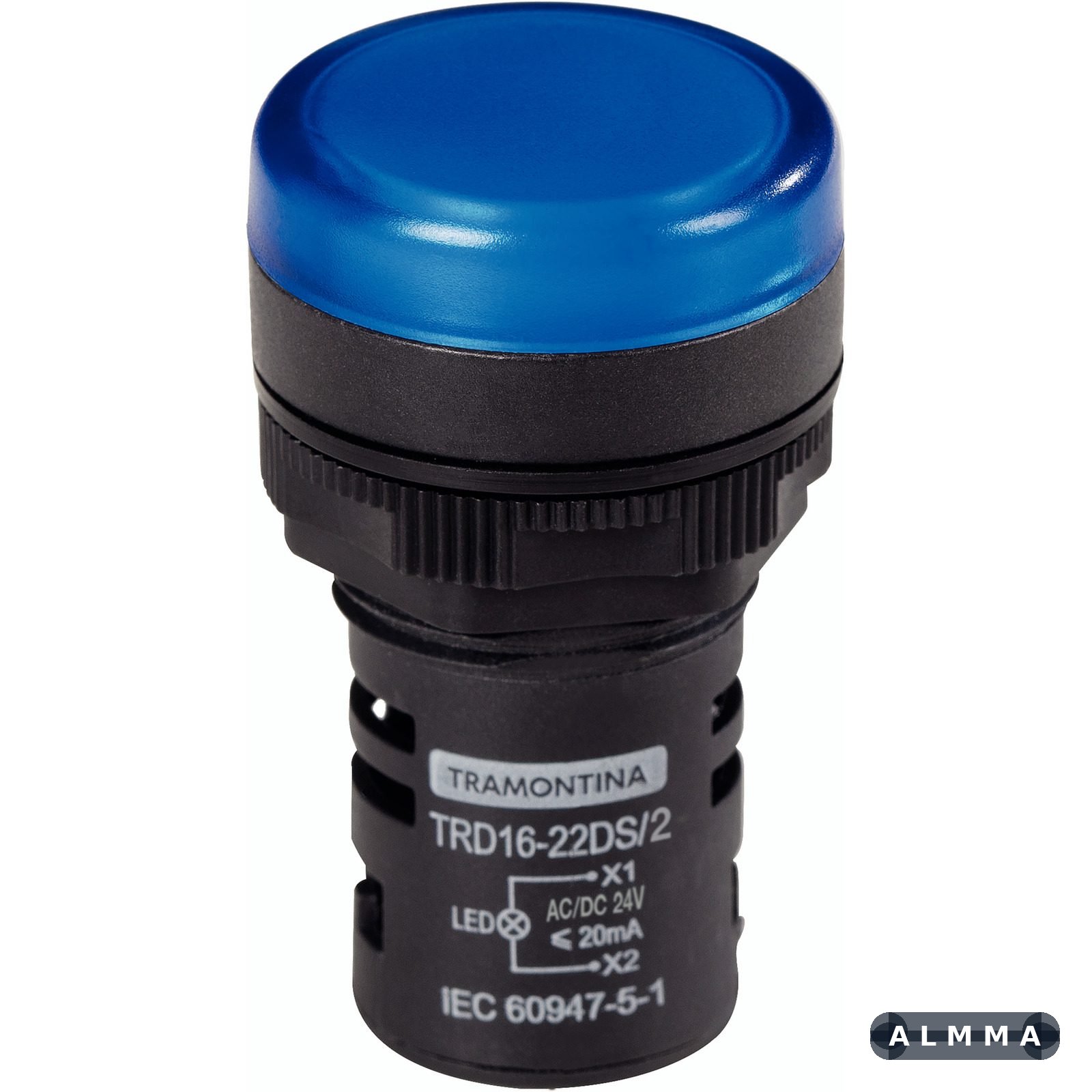Sinalizador Tramontina TRD16-22DS/2 24 V Azul 10 UNIDADES EMB.MINIMA