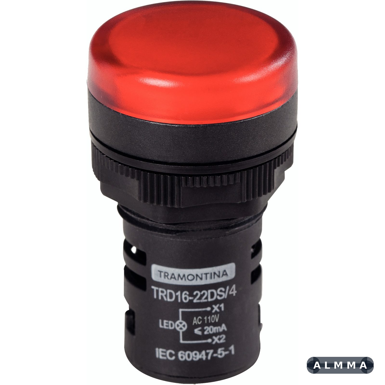 Sinalizador Tramontina TRD16-22DS/4 110 V Vermelho 10 UNIDADES EMB.MINIMA