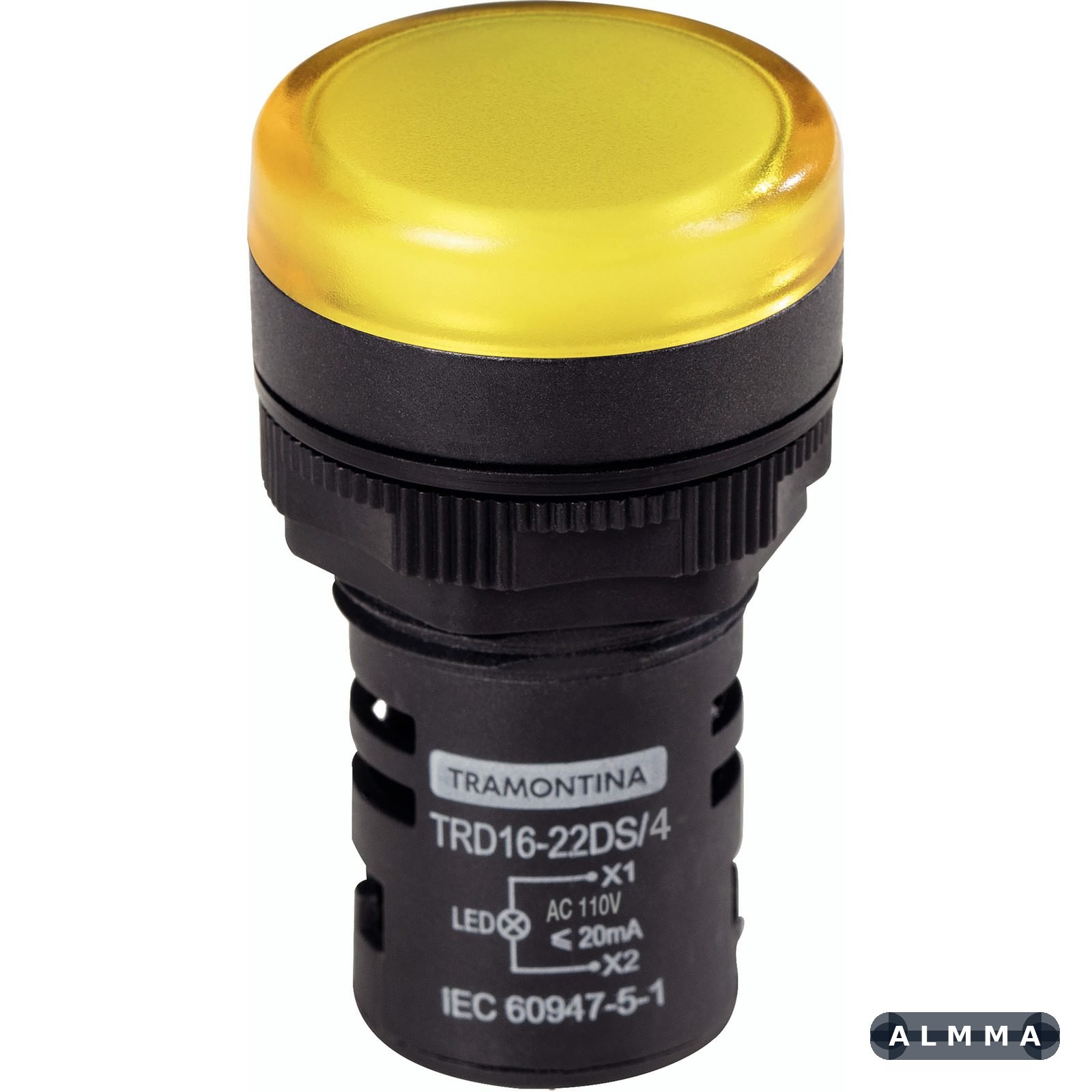 Sinalizador Tramontina TRD16-22DS/4 110 V Amarelo 10 UNIDADES EMB.MINIMA
