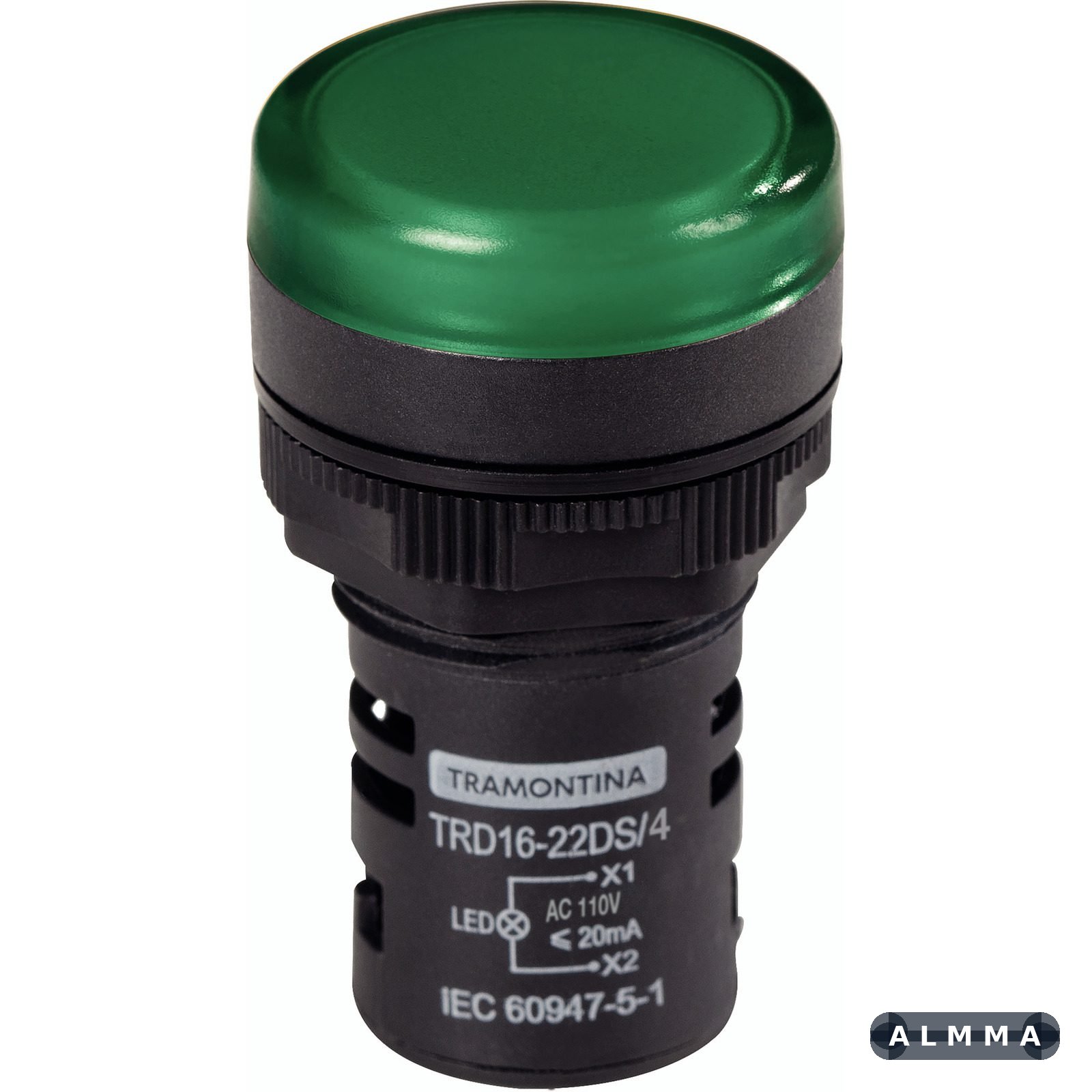 Sinalizador Tramontina TRD16-22DS/4 110 V Verde 10 UNIDADES EMB.MINIMA