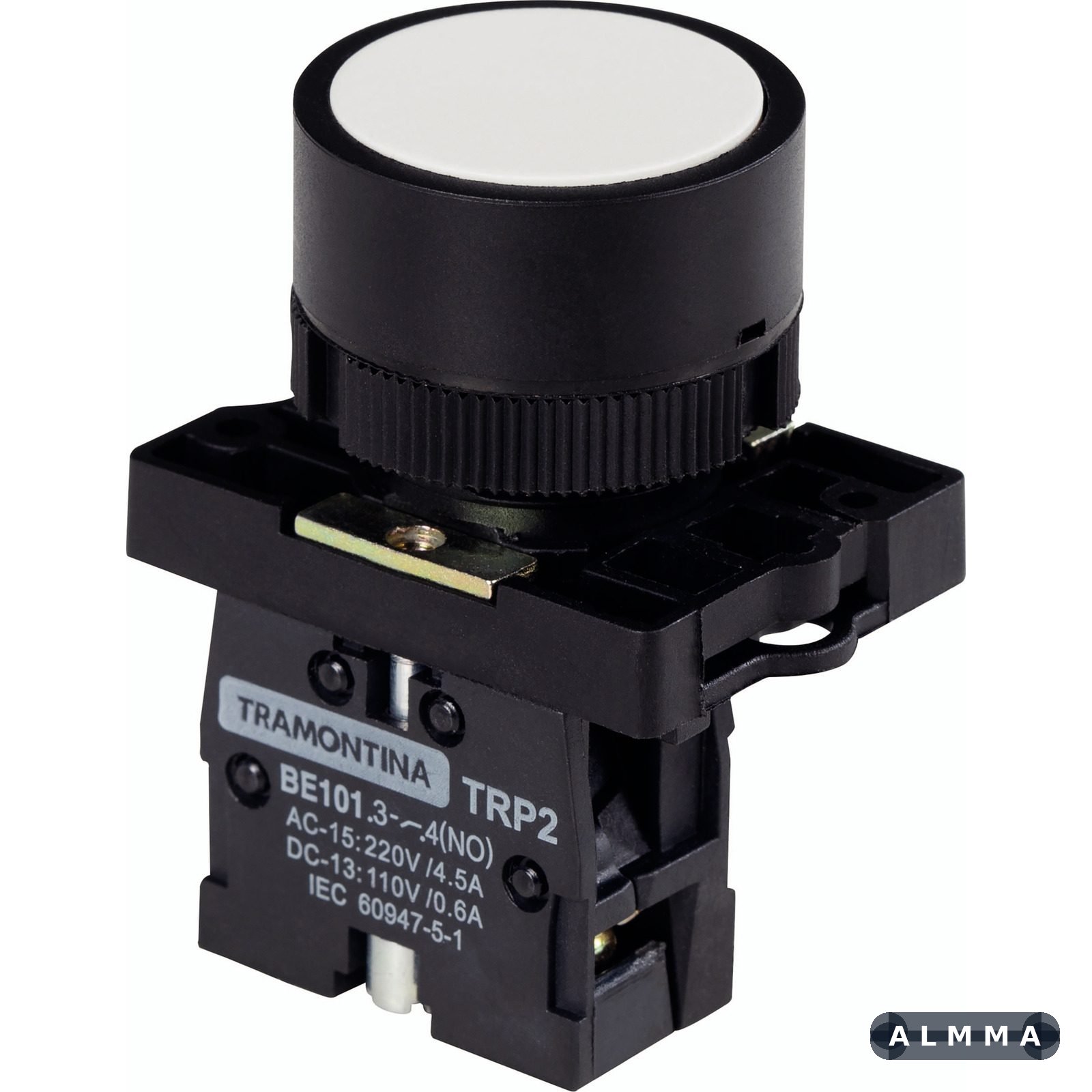 Botão de Impulso Tramontina TRP2-EA11 1NA Branco com Base de Plástico 10 UNIDADES EMB.MINIMA