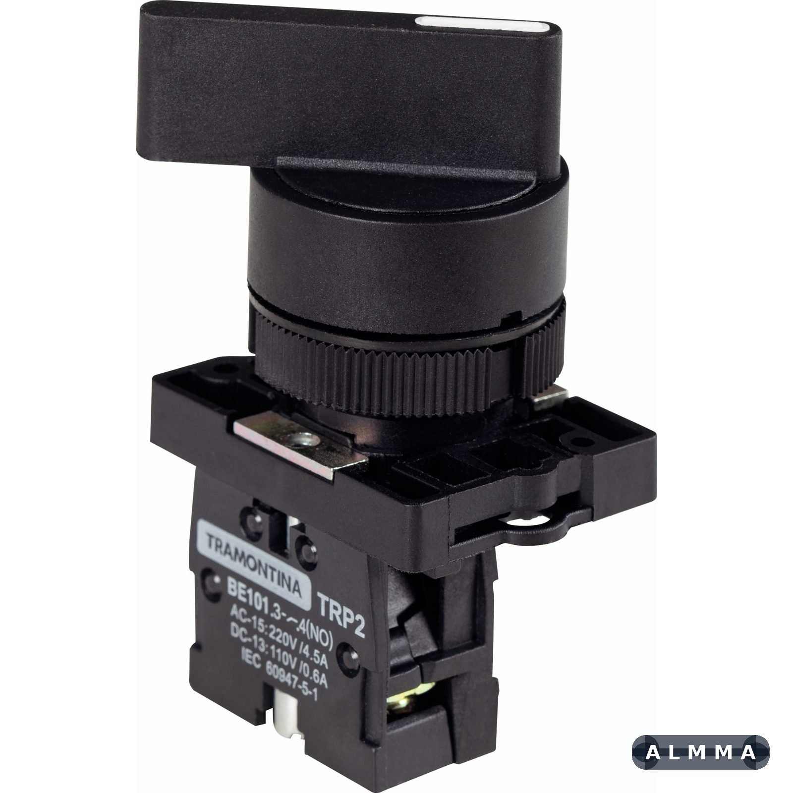 Botão Seletor Tramontina TRP2-EJ21 1NA 2 Posições com Base de Plástico 10 UNIDADES EMB.MINIMA