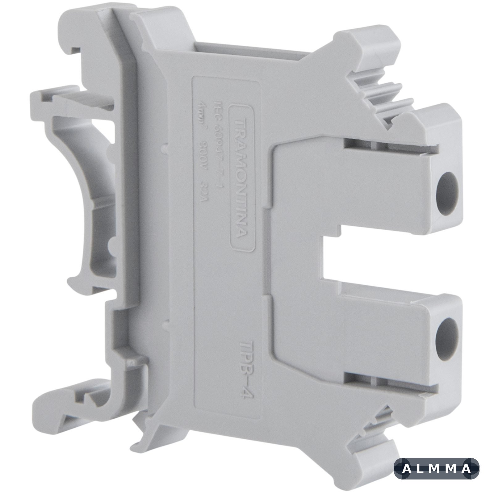 Borne de Conexão a Parafuso Cinza 4 mm² Tramontina TPB-4 100 UNIDADES EMB.MINIMA