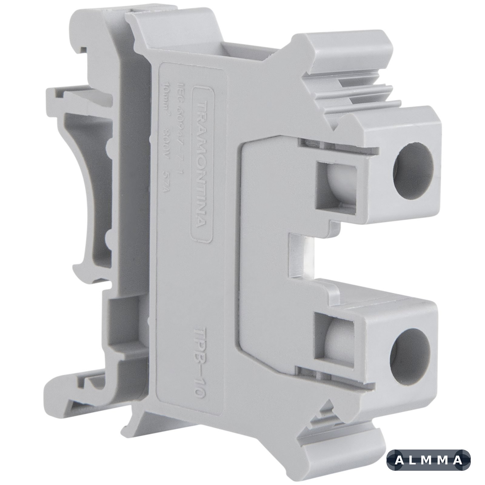 Borne de Conexão a Parafuso Cinza 10 mm² Tramontina TPB-10 50 UNIDADES EMB.MINIMA