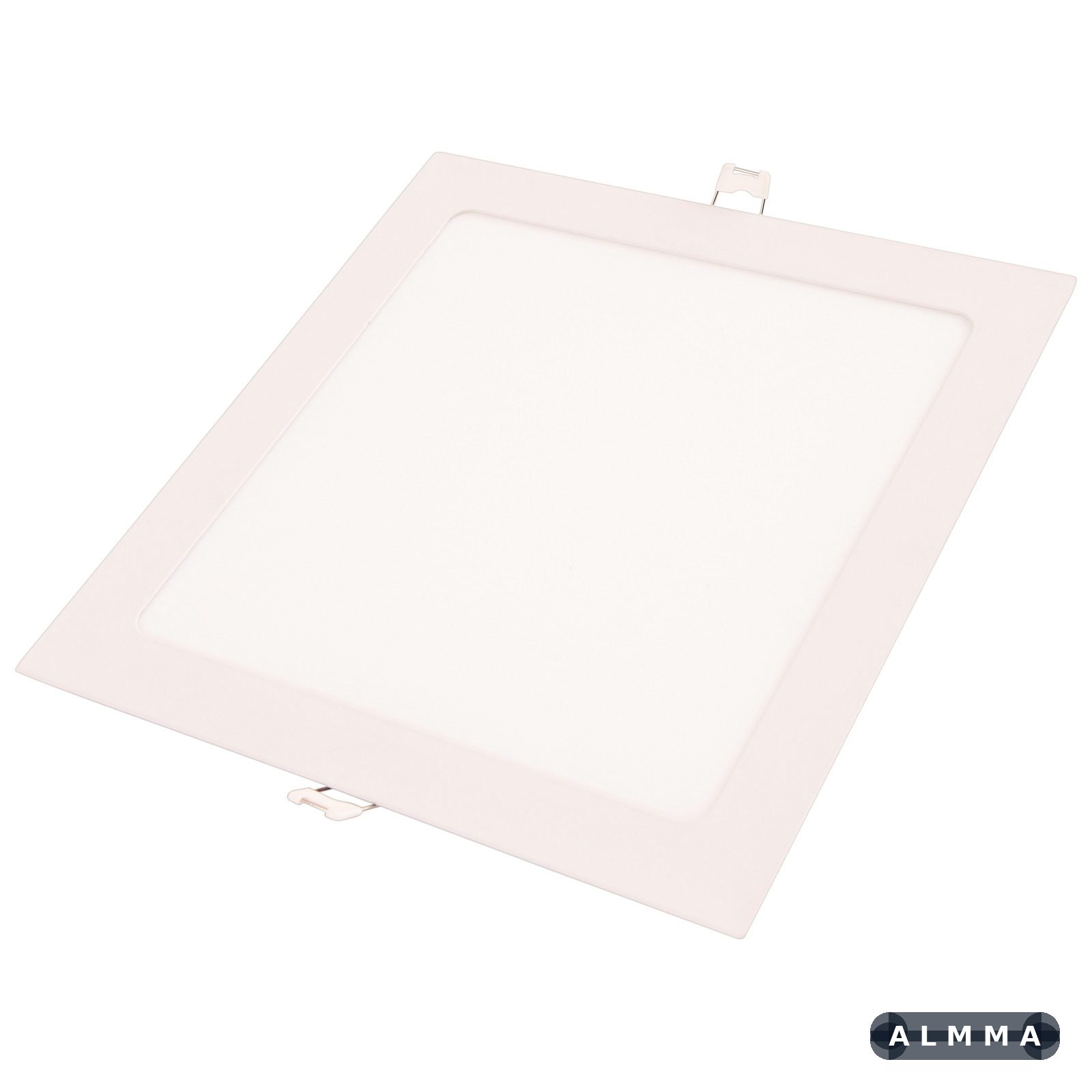 Plafon LED Tramontina Quadrado de Embutir Slim 12 W Bivolt 3000 K Luz Amarela 20 UN. EMB.MINIMA