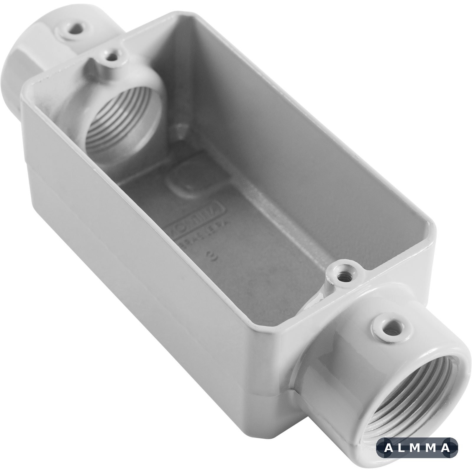 Condulete Tipo C 3/4" Fixo Tramontina sem Tampa com Rosca BSP e com Pintura Eletrostática a Pó 12 UNIDADES EMB.MINIMA