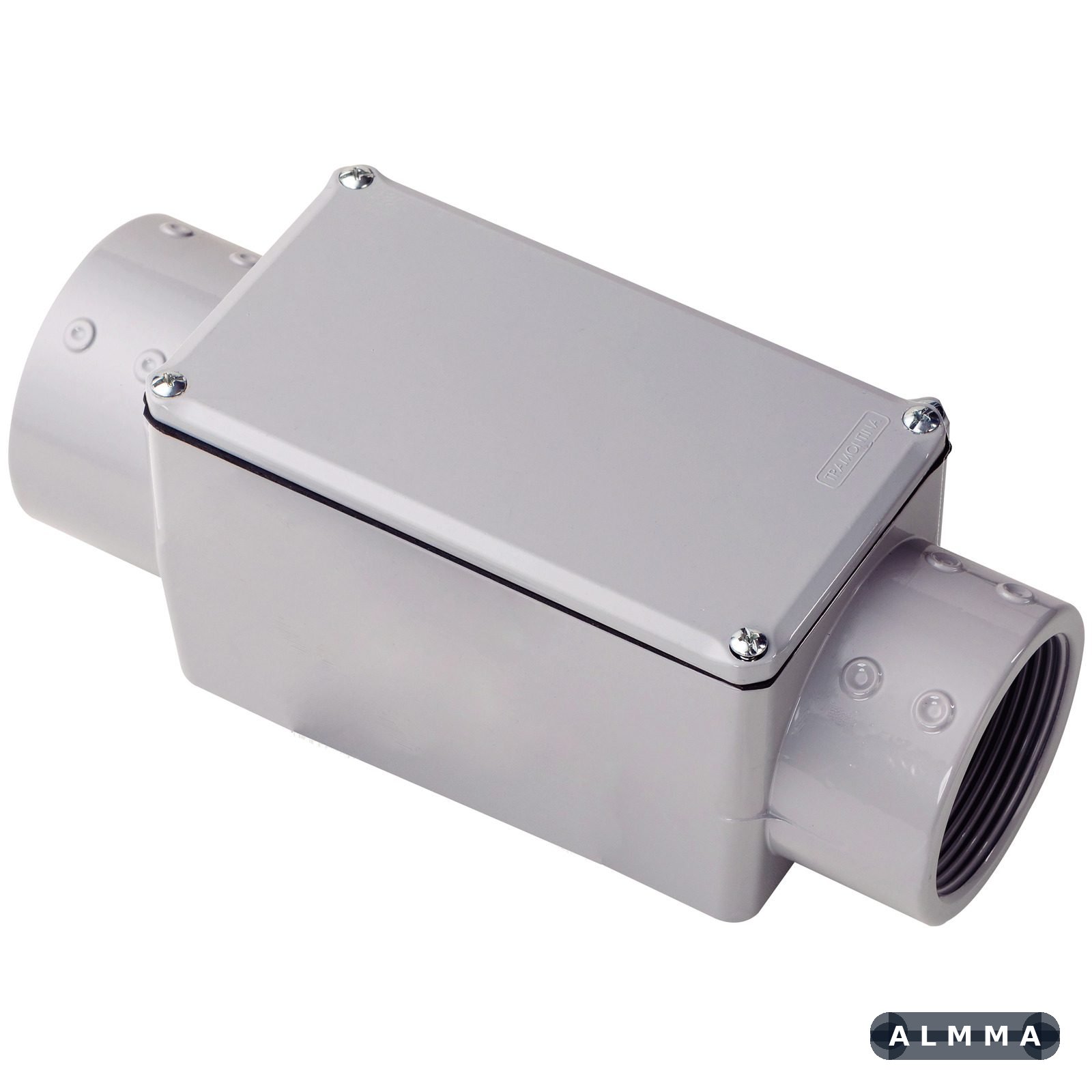 Condulete Fixo 3" Tipo C Tramontina com Rosca NPT com Tampa e com Pintura Eletrostática 1 UNIDADES EMB.MINIMA