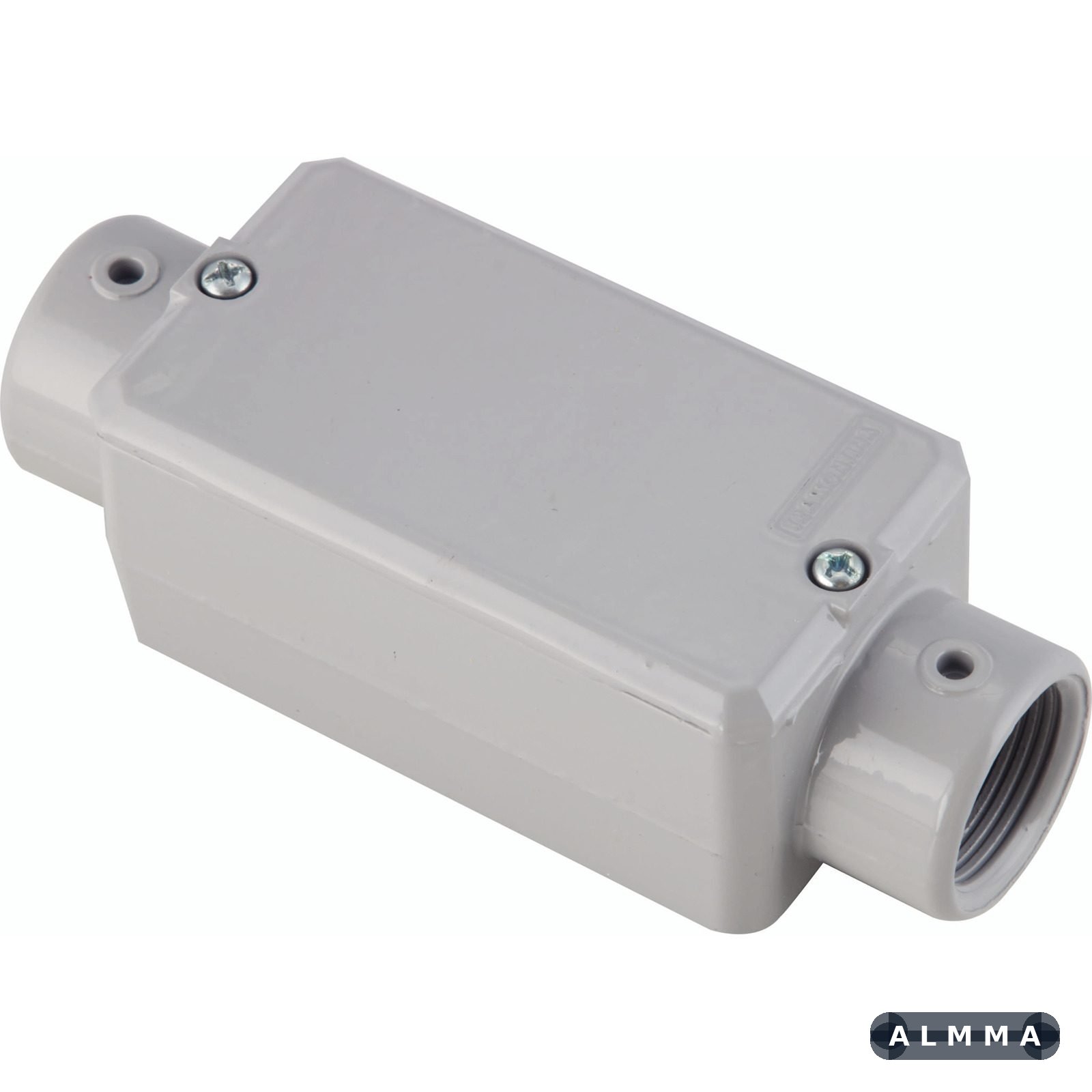 Condulete Fixo 3/4" Tipo C Tramontina com Tampa com Rosca BSP e com Pintura Eletrostática 12 UNIDADES EMB.MINIMA