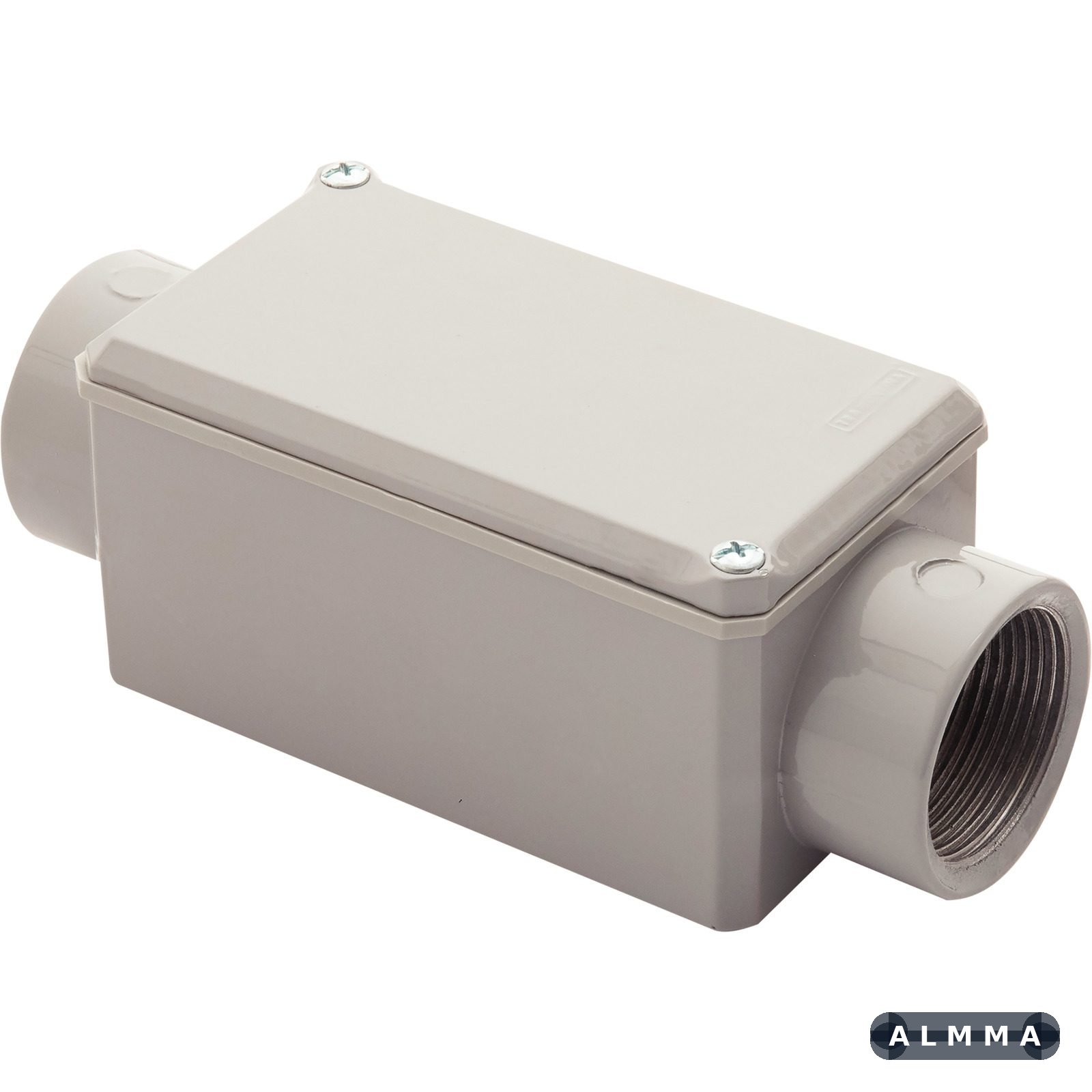 Condulete Fixo 1.1/2" Tipo C Tramontina com Tampa com Rosca BSP e com Pintura Eletrostática 6 UNIDADES EMB.MINIMA