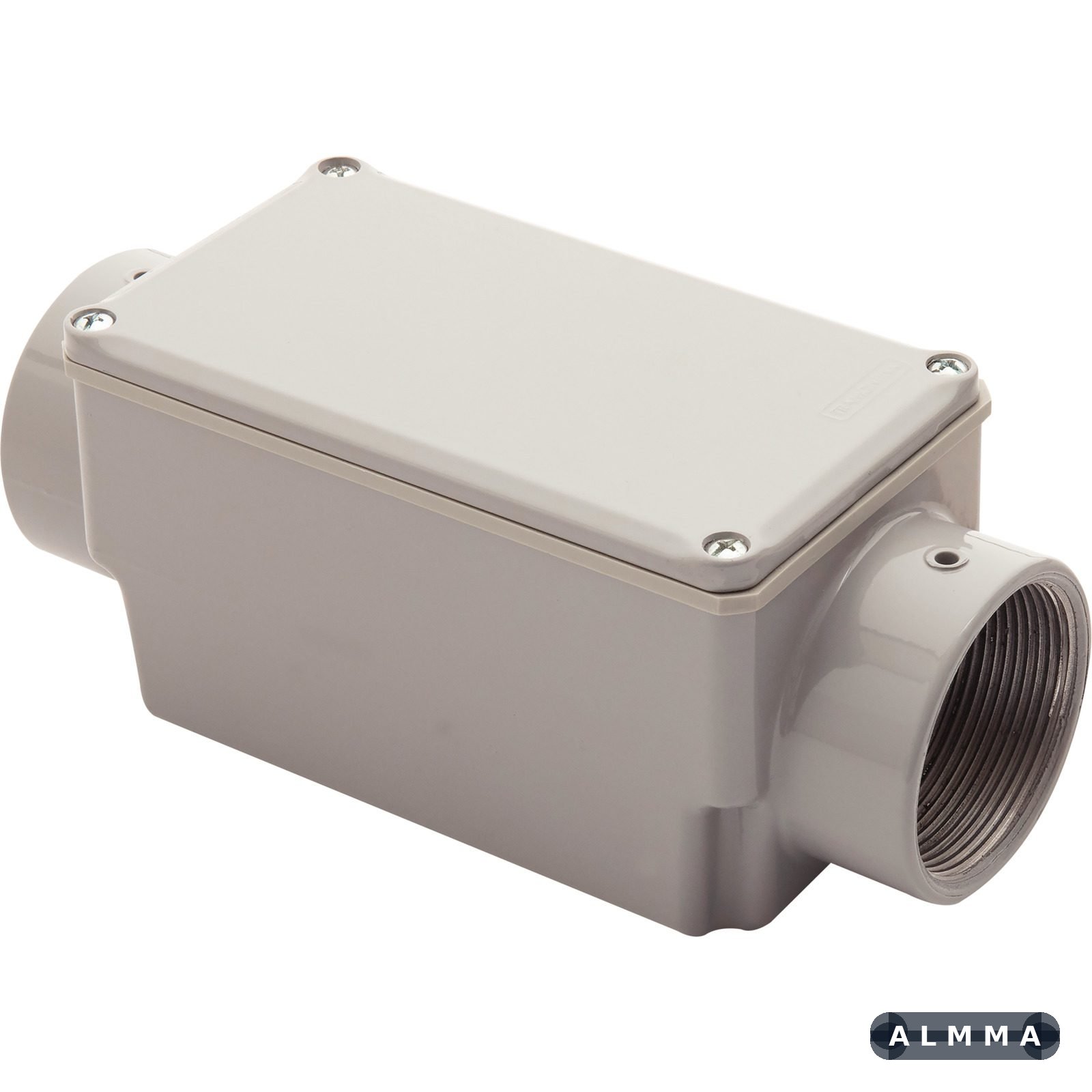 Condulete Fixo 2" Tipo C Tramontina com Tampa com Rosca BSP e com Pintura Eletrostática 6 UNIDADES EMB.MINIMA