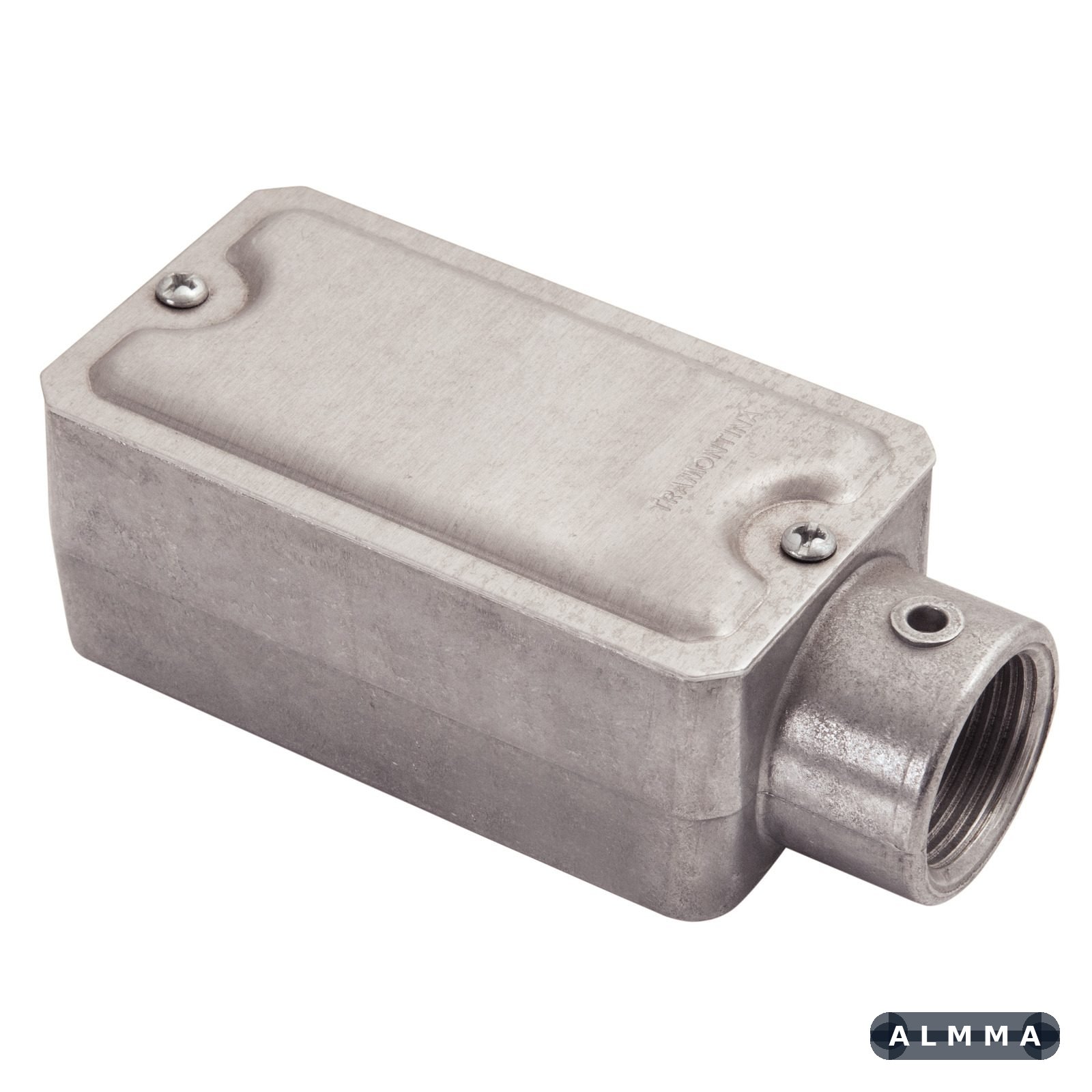 Condulete Fixo 3/4" Tramontina Tipo E com Rosca BSP e com Tampa Estampada 12 UNIDADES EMB.MINIMA