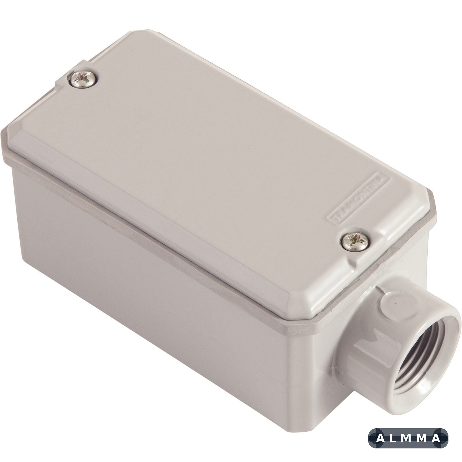 Condulete Fixo Tramontina Tipo E Rosca NPT 1/2" Com Tampa Com Pintura Cinza 12 UNIDADES EMB.MINIMA