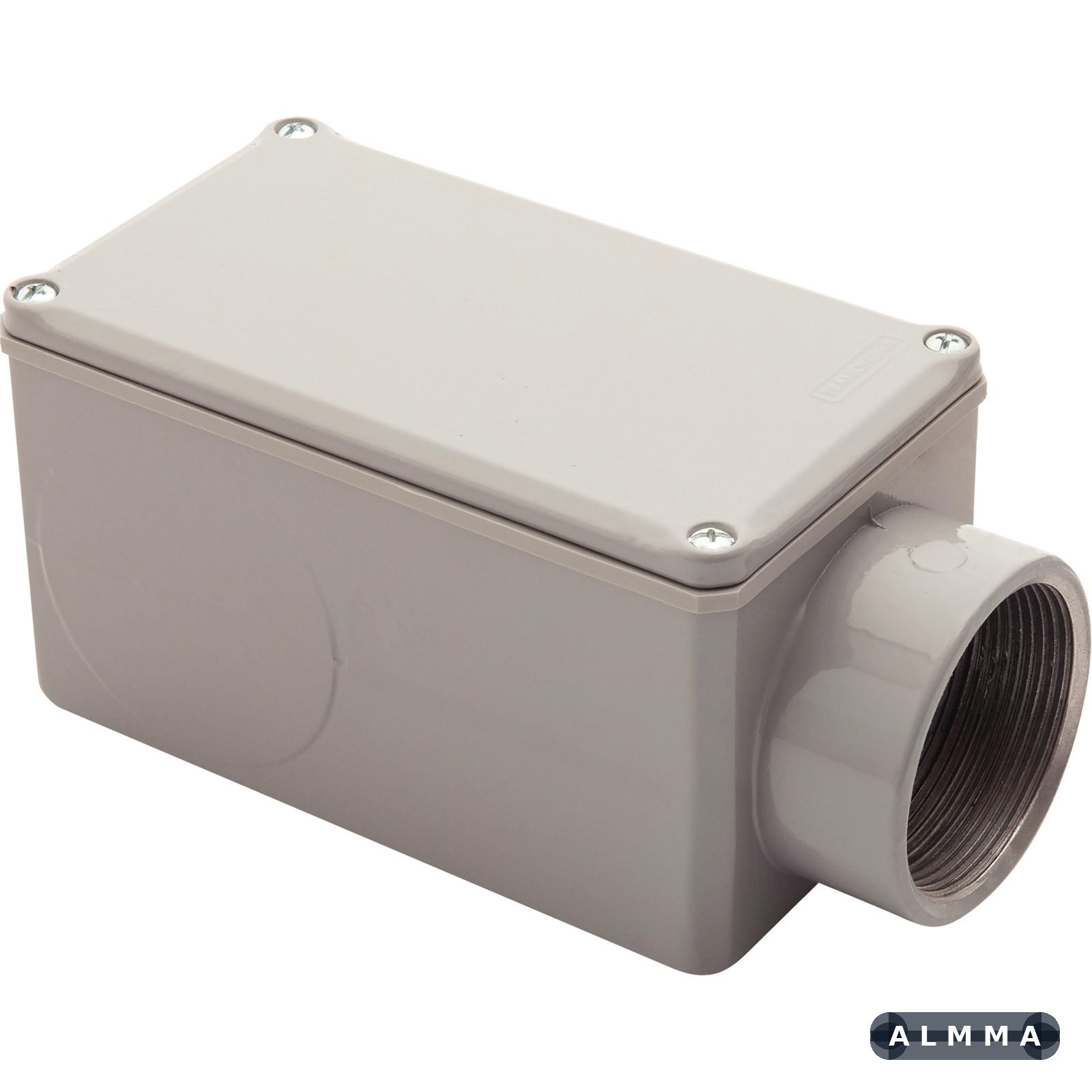 Condulete Fixo Tramontina Tipo E Rosca BSP 2" Com Tampa Com Pintura Cinza 6 UNIDADES EMB.MINIMA