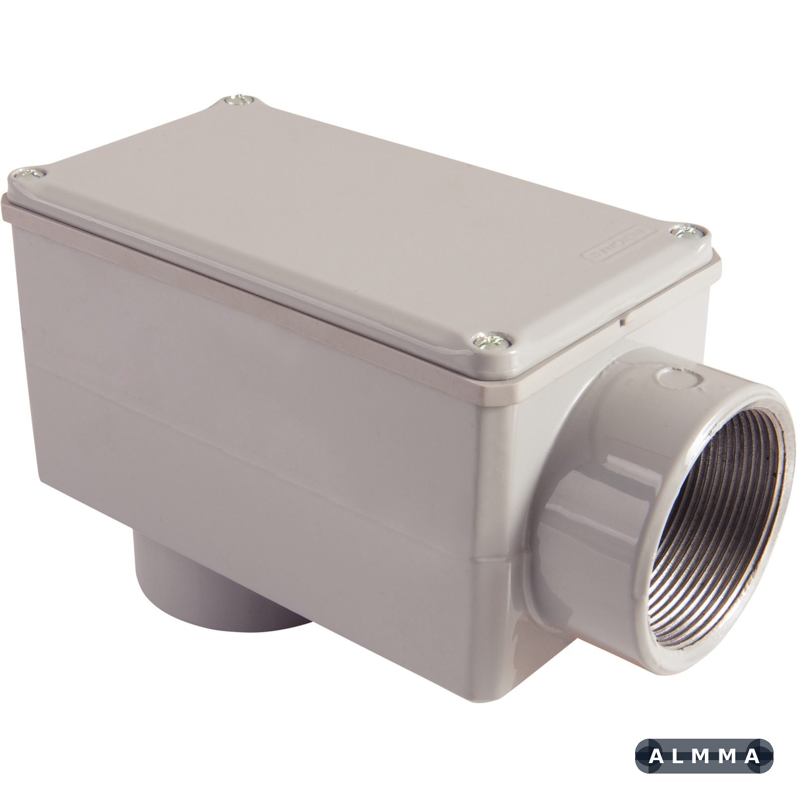 Condulete Fixo 2" Tipo LB Tramontina com Tampa e Rosca NPT com Pintura Eletrostática a Pó 6 UNIDADES EMB.MINIMA