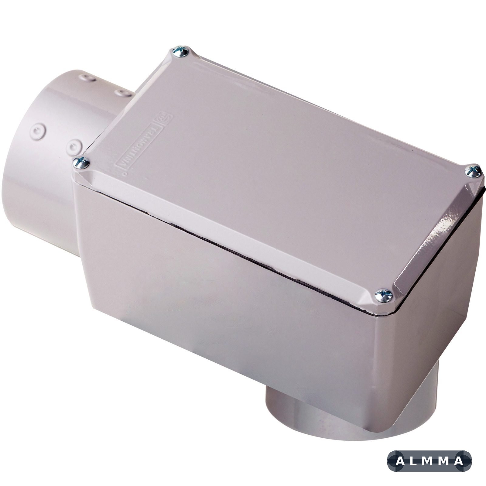 Condulete Fixo Tramontina Tipo LB Rosca NPT 3" Com Tampa Com Pintura Cinza 1 UNIDADES EMB.MINIMA