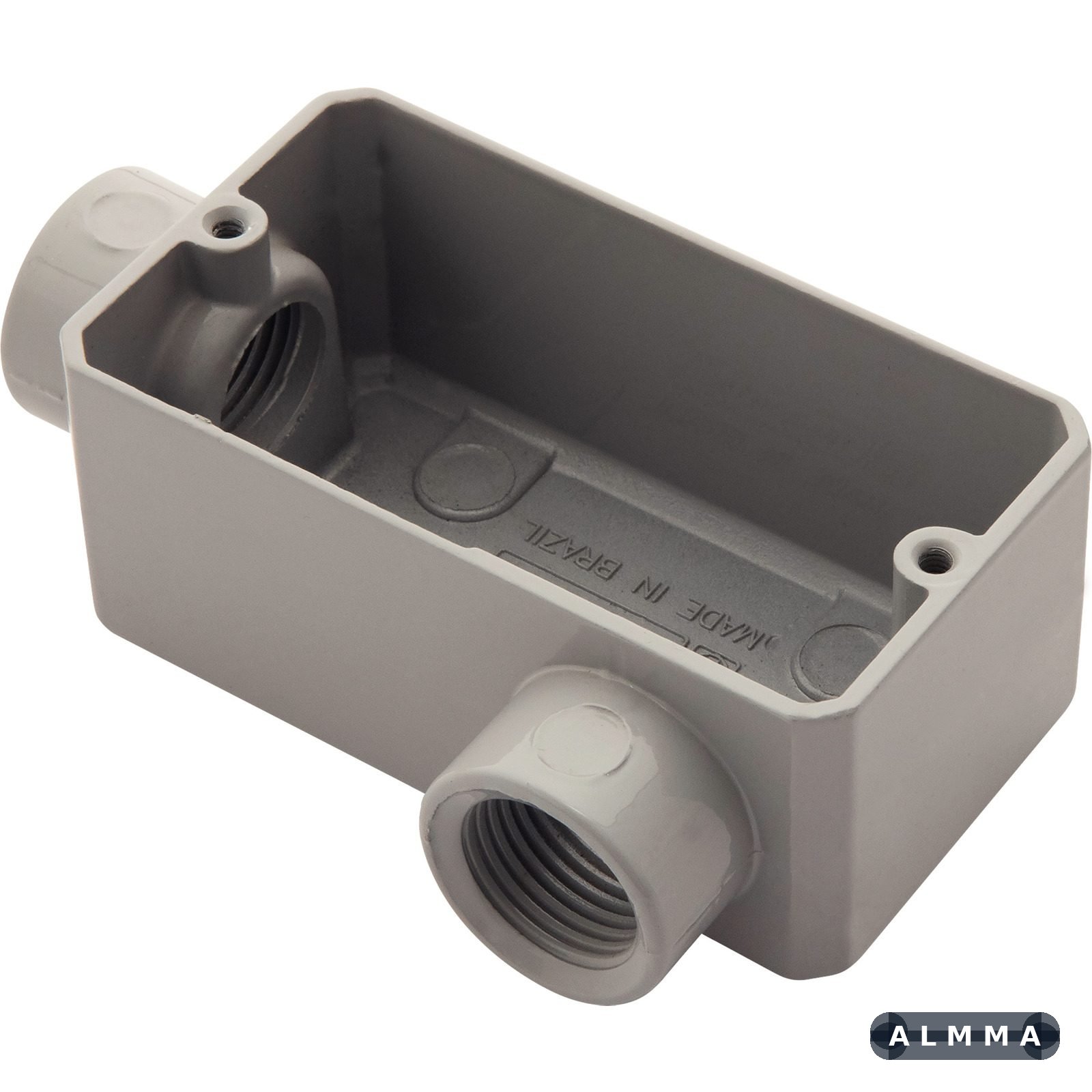 Condulete Fixo 1/2" Tipo LL Tramontina sem Tampa com Rosca com Pintura Eletrostática a Pó 12 UNIDADES EMB.MINIMA
