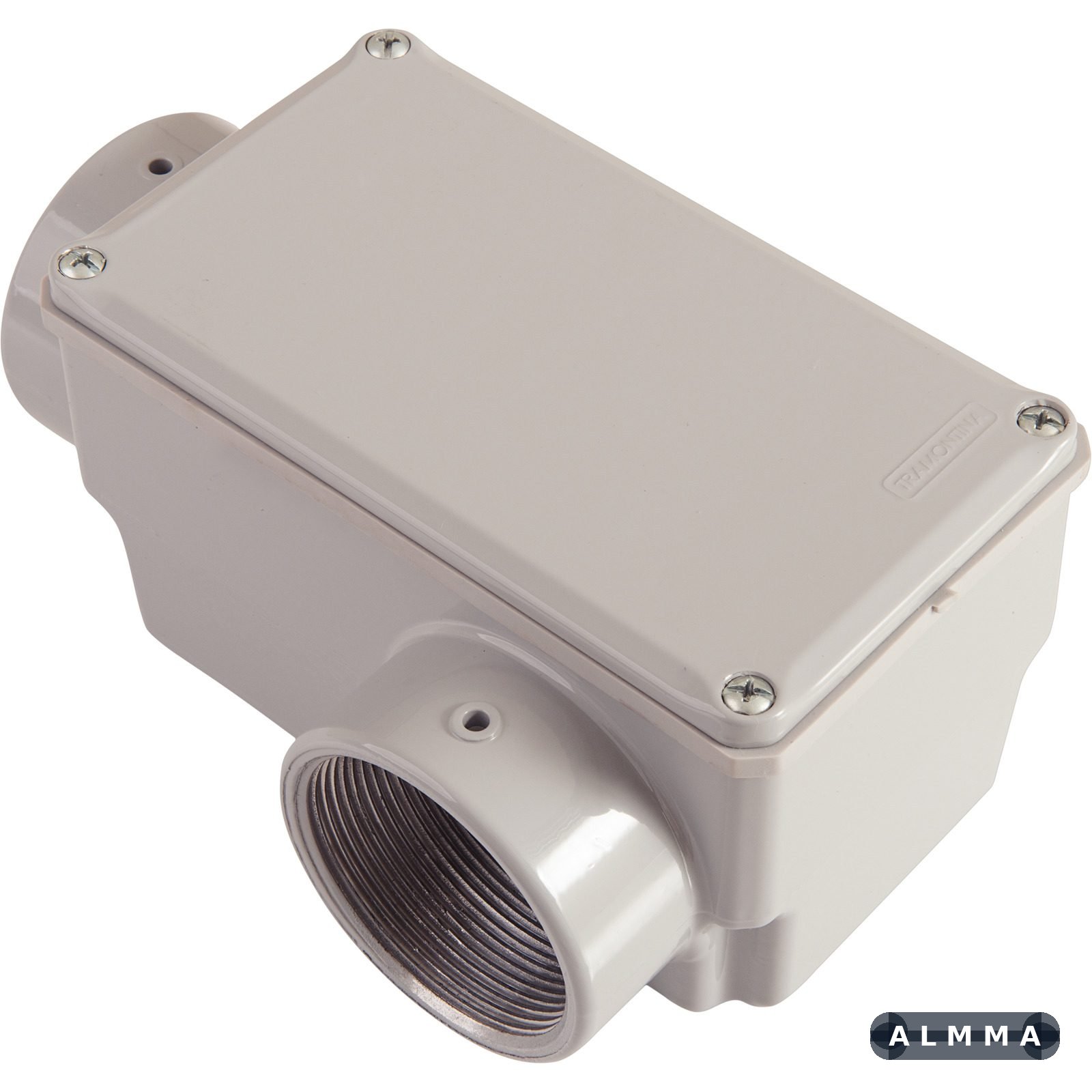 Condulete Fixo Tramontina Tipo LL Rosca NPT 2" Com Tampa Pintura Cinza IP54 6 UNIDADES EMB.MINIMA