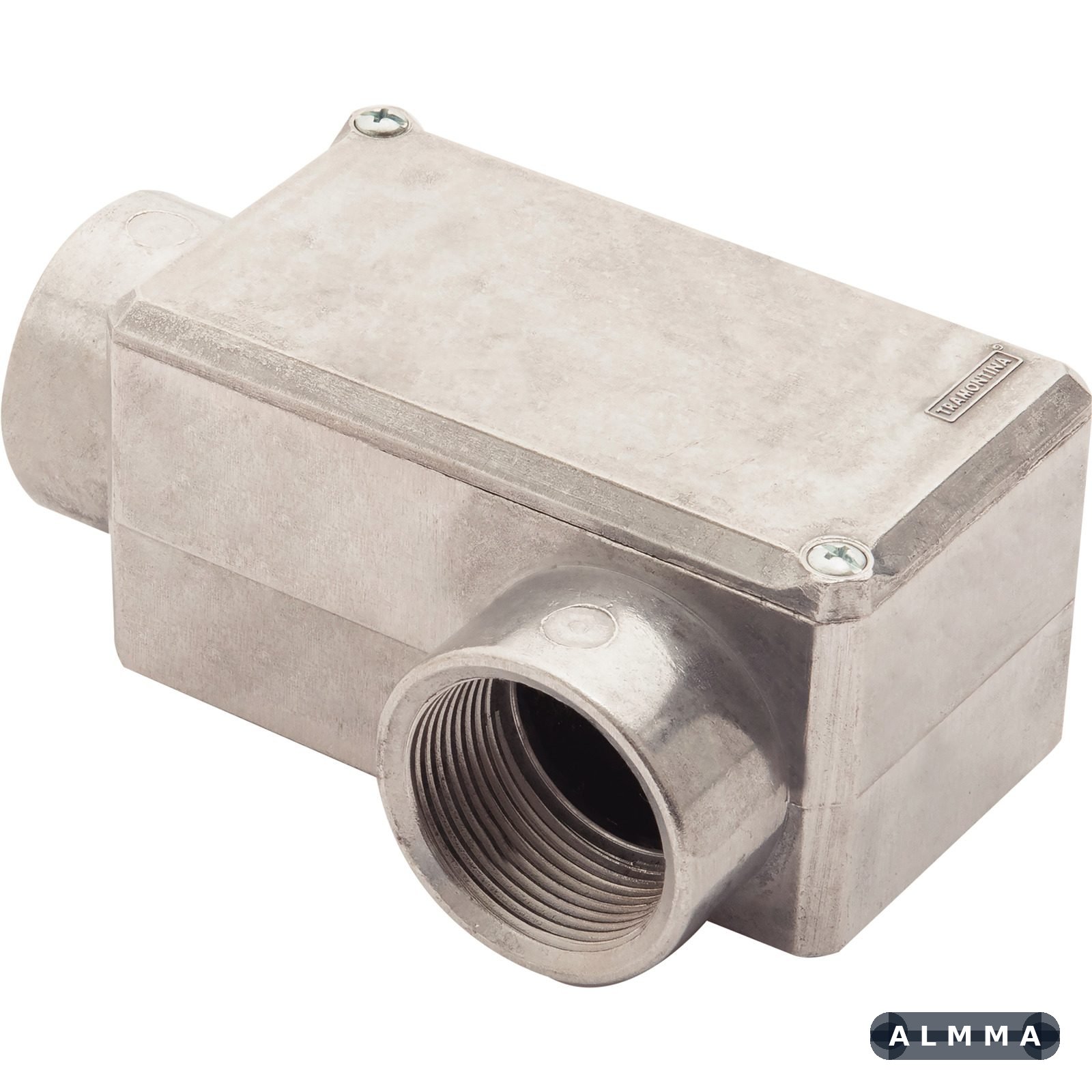 Condulete Fixo 1.1/2" Tipo LL Tramontina com Tampa e com Rosca 6 UNIDADES EMB.MINIMA