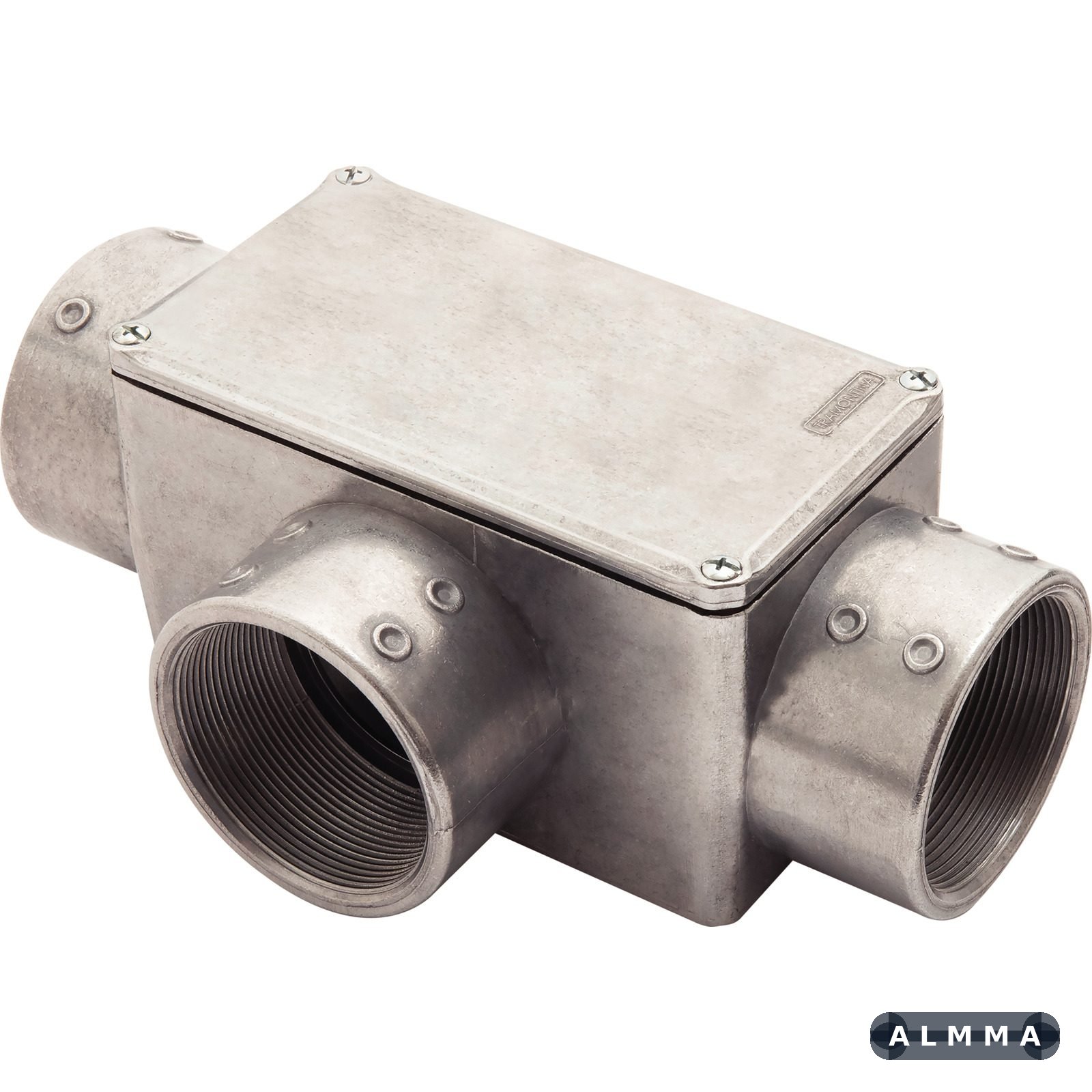 Condulete Tipo T 3" Fixo Tramontina com Tampa com Rosca BSP e sem Pintura 1 UNIDADES EMB.MINIMA