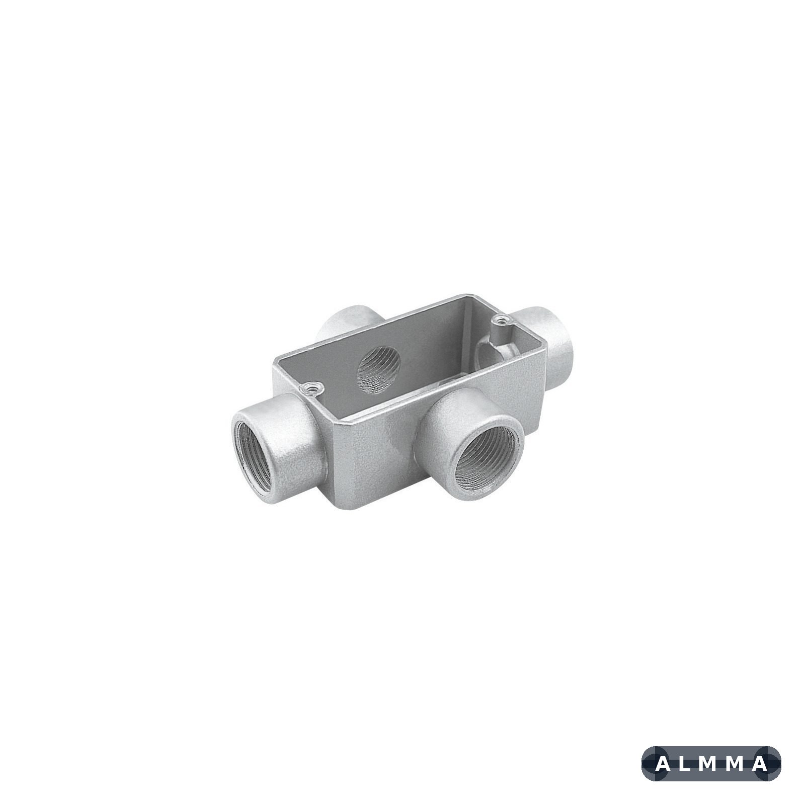 Condulete Fixo Tramontina Tipo X Rosca BSP 3" Com Tampa Com Pintura Cinza 1 UNIDADES EMB.MINIMA