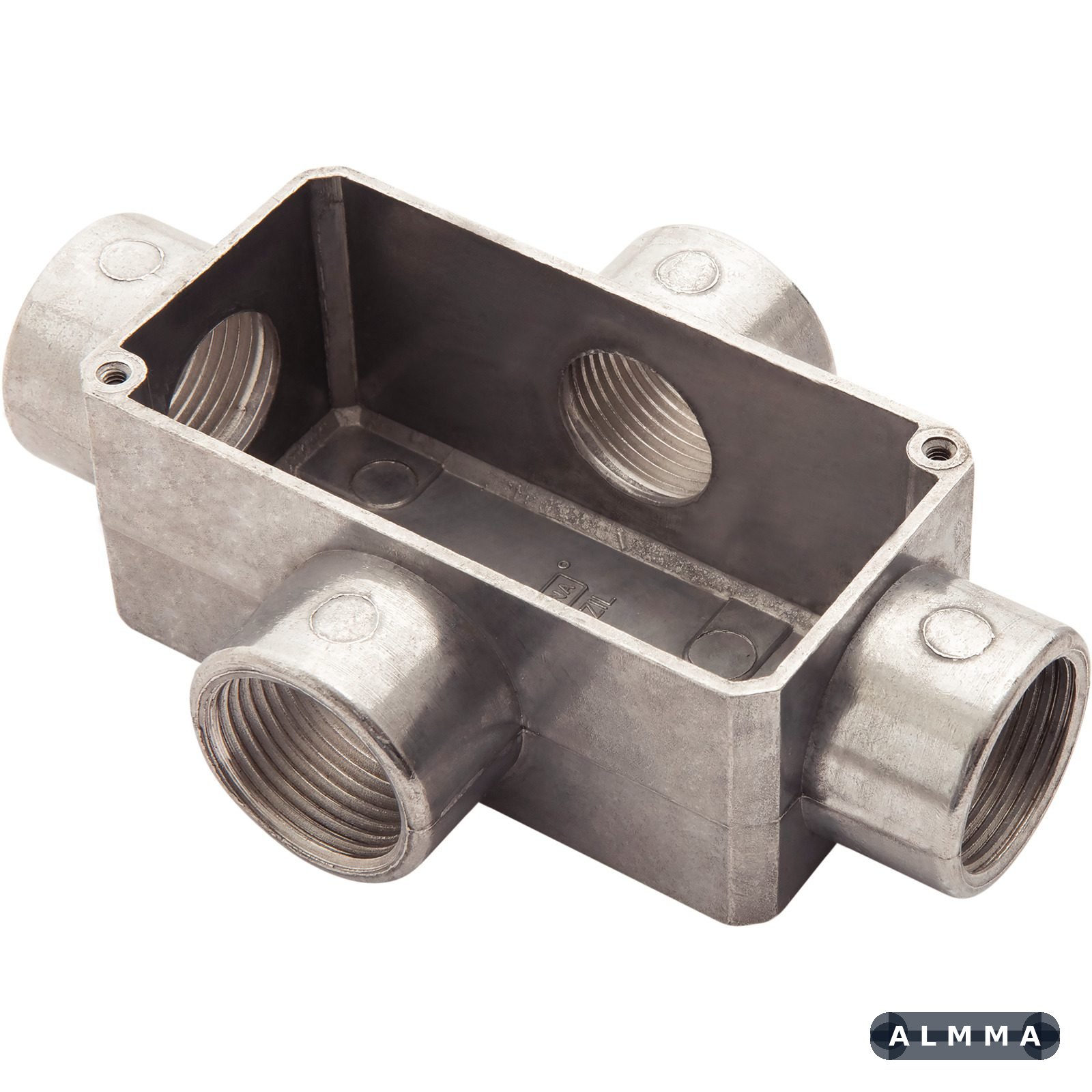 Condulete Tipo X 1" Fixo Tramontina com Rosca BSP e sem Pintura 6 UNIDADES EMB.MINIMA