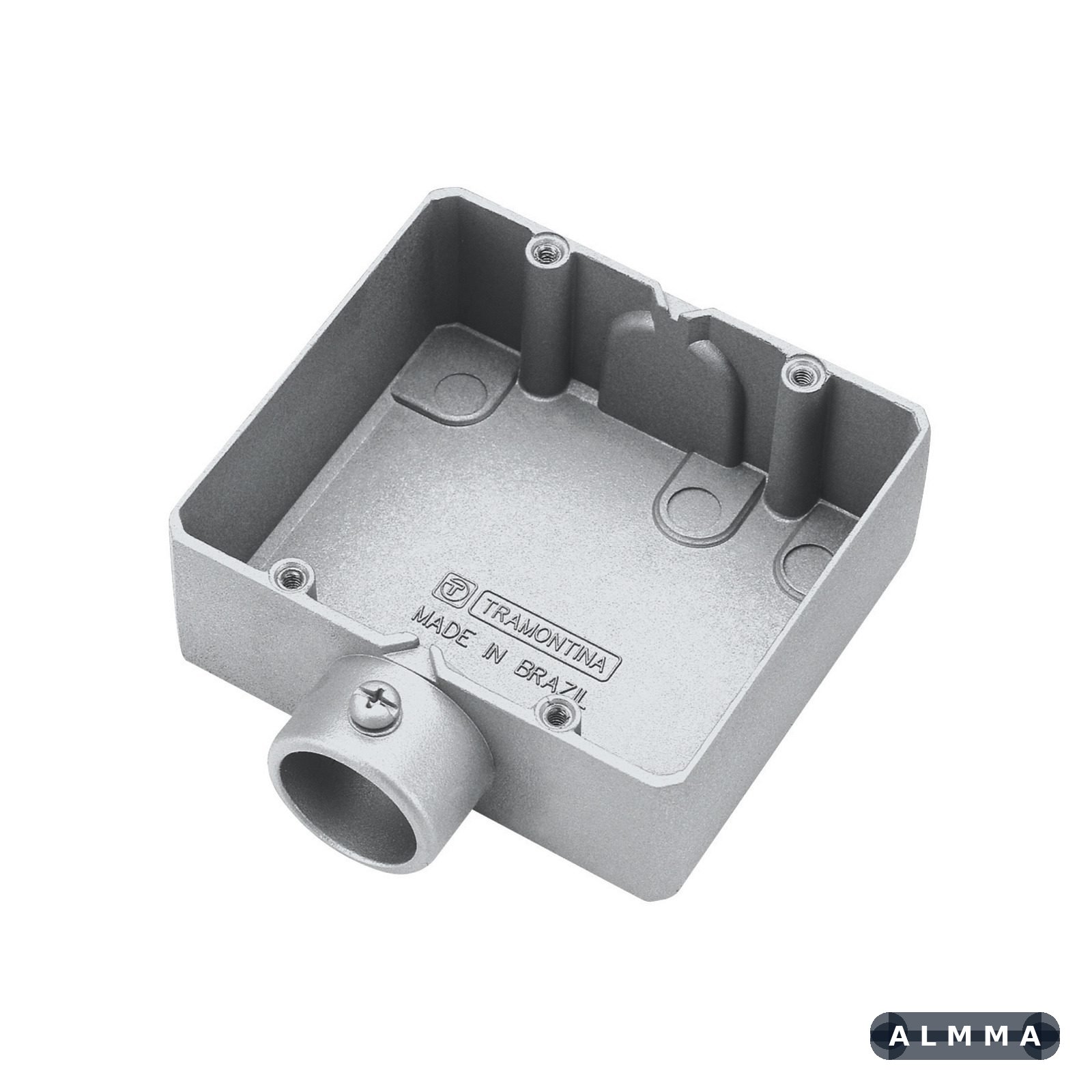 Condulete Tipo ED 3/4" Duplo Tramontina com Rosca BSP e com Pintura Eletrostática a Pó 6 UNIDADES EMB.MINIMA
