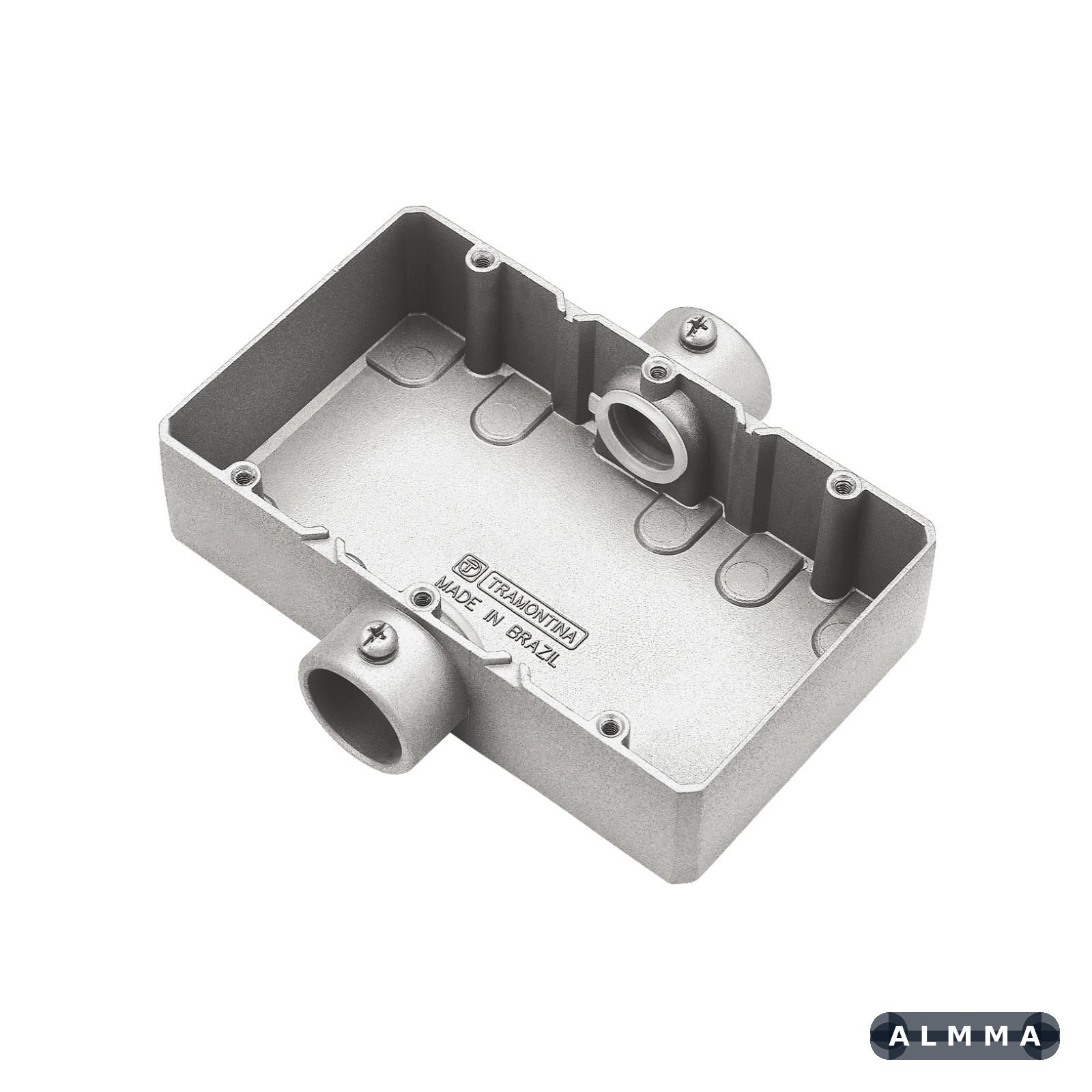 Condulete Tipo CT 3/4" Triplo Tramontina com Rosca BSP e com Pintura Eletrostática a Pó 1 UNIDADES EMB.MINIMA