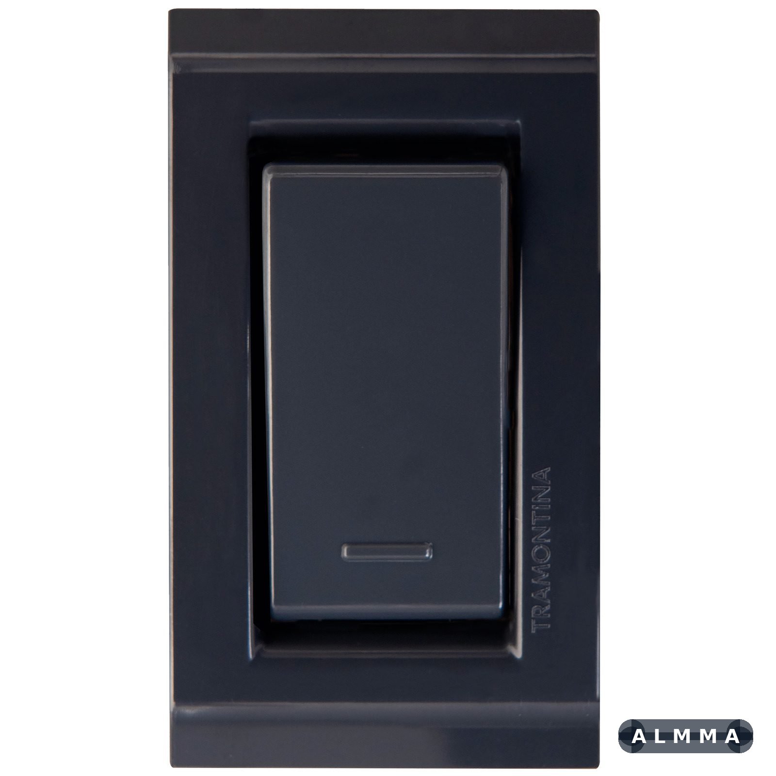 Conjunto para Móvel 1 Interruptor Simples 10 A Tramontina Liz Grafite 10 UNIDADES EMB.MINIMA
