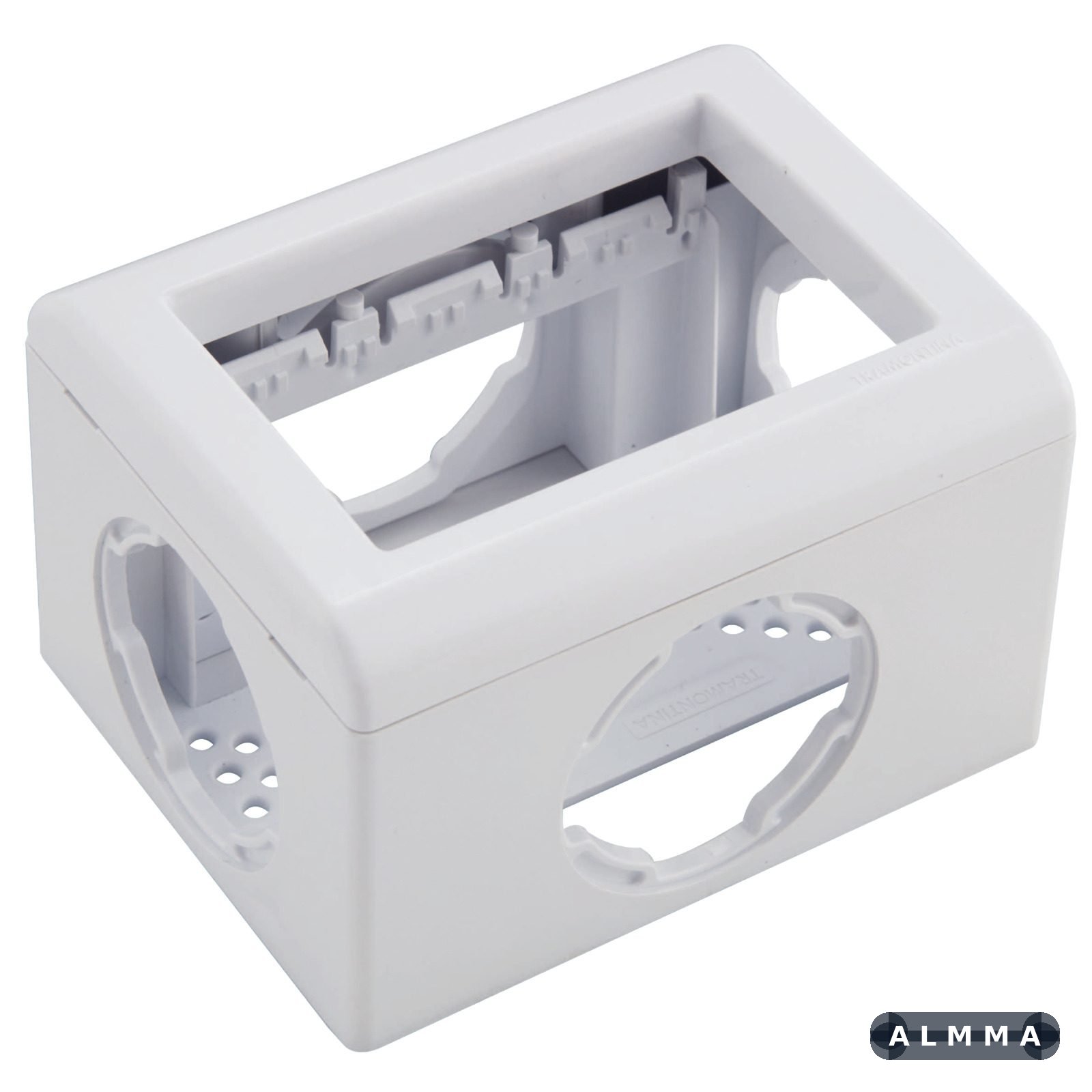 Caixa de Sobrepor X 3 Postos para Eletrodutos e Canaletas Tramontina Lizflex Multiuso Branca 20 UNIDADES EMB.MINIMA