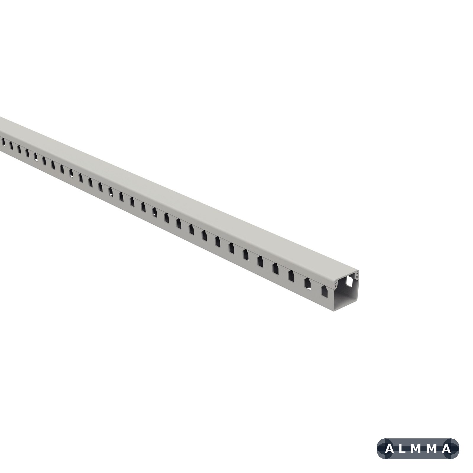 Canaleta para Painel Aberta 20x20x2000 mm Tramontina Cinza 16 UNIDADES EMB.MINIMA