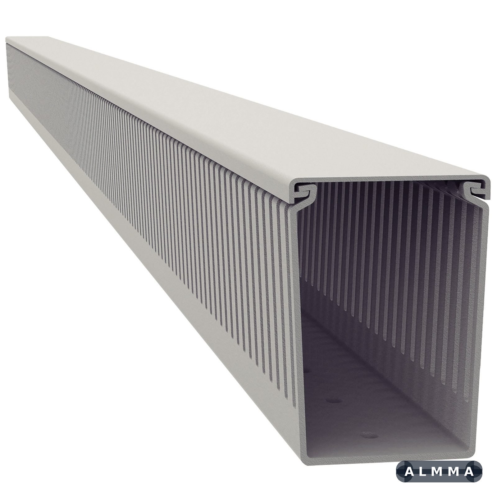 Canaleta para Painel Aberta 50x80x2000 mm Tramontina Cinza 4 UNIDADES EMB.MINIMA