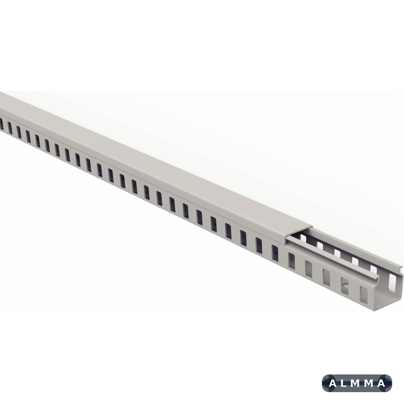 Canaleta para Painel Tramontina Semiaberta Cinza 20x20x2000 mm 16 UNIDADES EMB.MINIMA