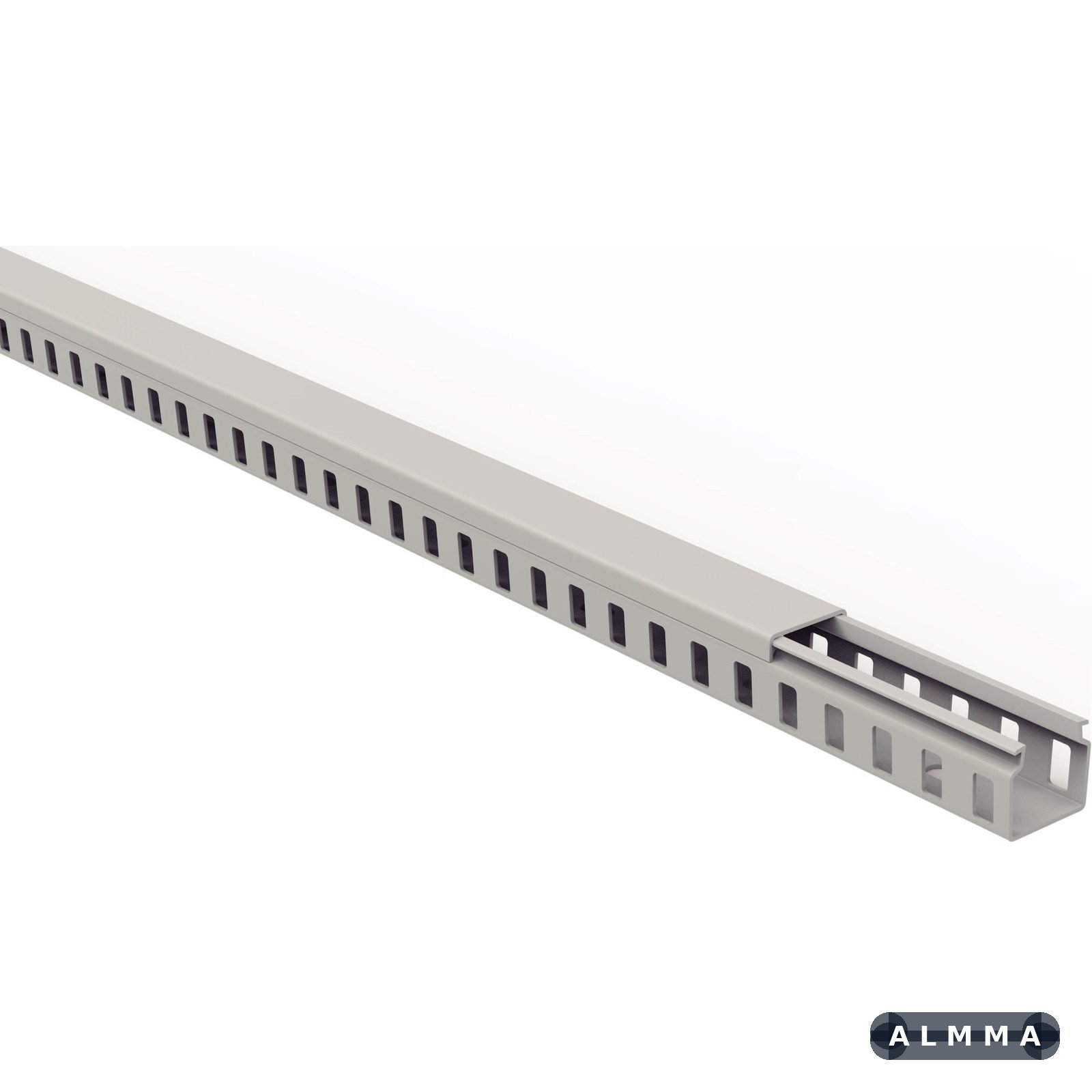 Canaleta para Painel Tramontina Semiaberta Cinza 30x30x2000 mm 12 UNIDADES EMB.MINIMA