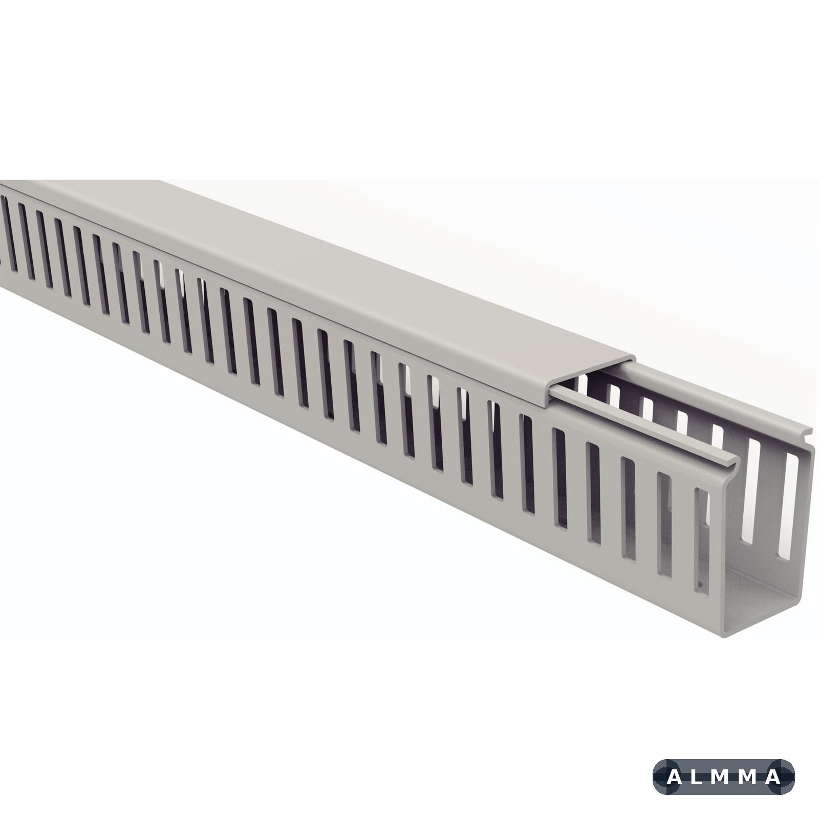 Canaleta para Painel Tramontina Semiaberta Cinza 30x50x2000 mm 8 UNIDADES EMB.MINIMA