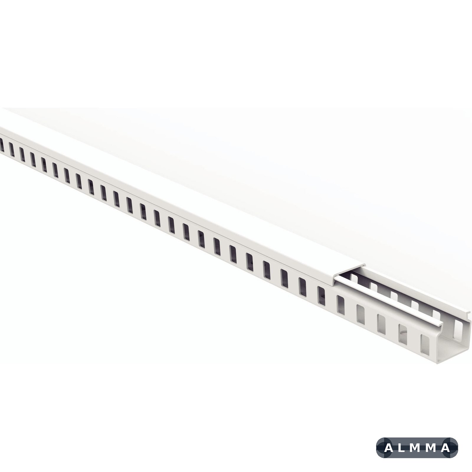 Canaleta para Painel Tramontina Semiaberta Branca 20x20x2000 mm 16 UNIDADES EMB.MINIMA