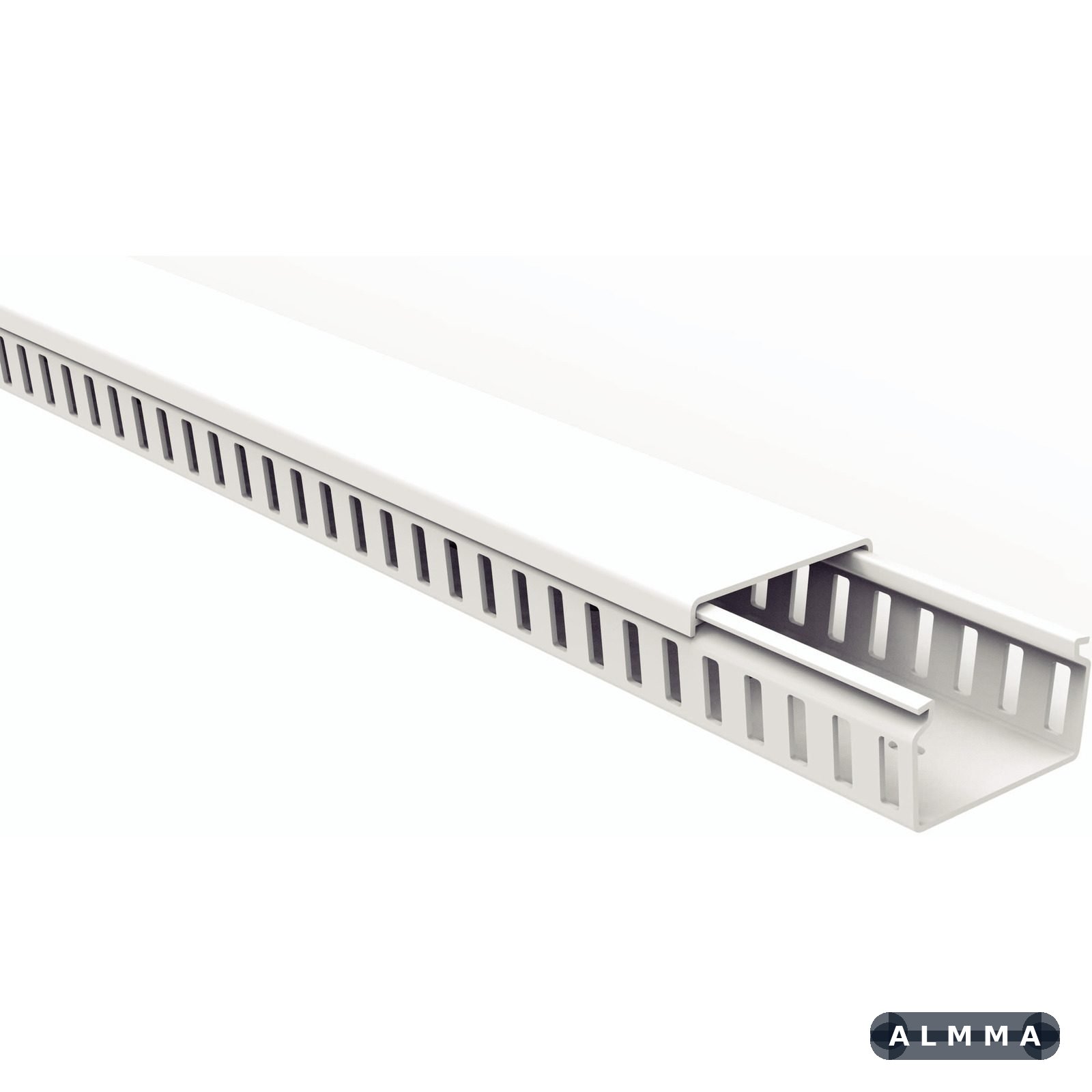 Canaleta para Painel Tramontina Semi Aberta Branca 50x30x2000 mm 8 UNIDADES EMB.MINIMA