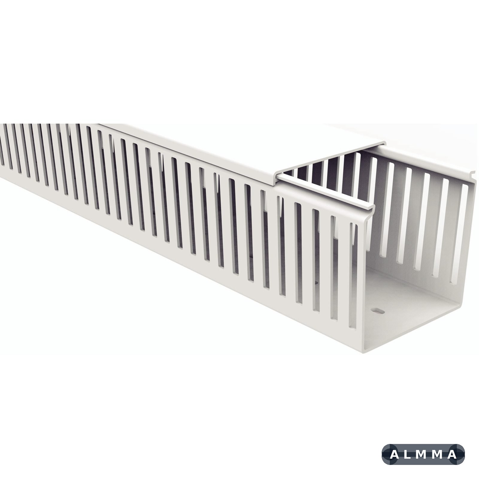 Canaleta para Painel Tramontina Semi Aberta Branca 80x80x2000 mm 4 UNIDADES EMB.MINIMA
